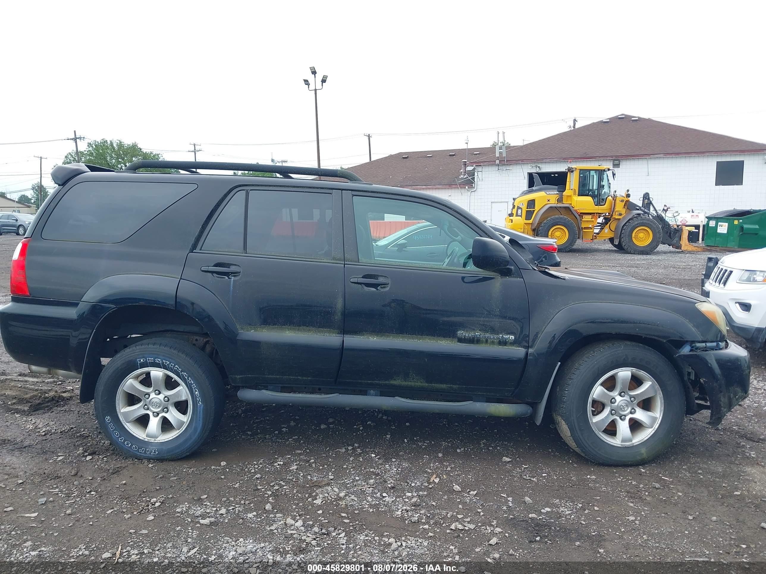 2007 Toyota 4runner Sr5 Sport Black vin: JTEBU14R070121693