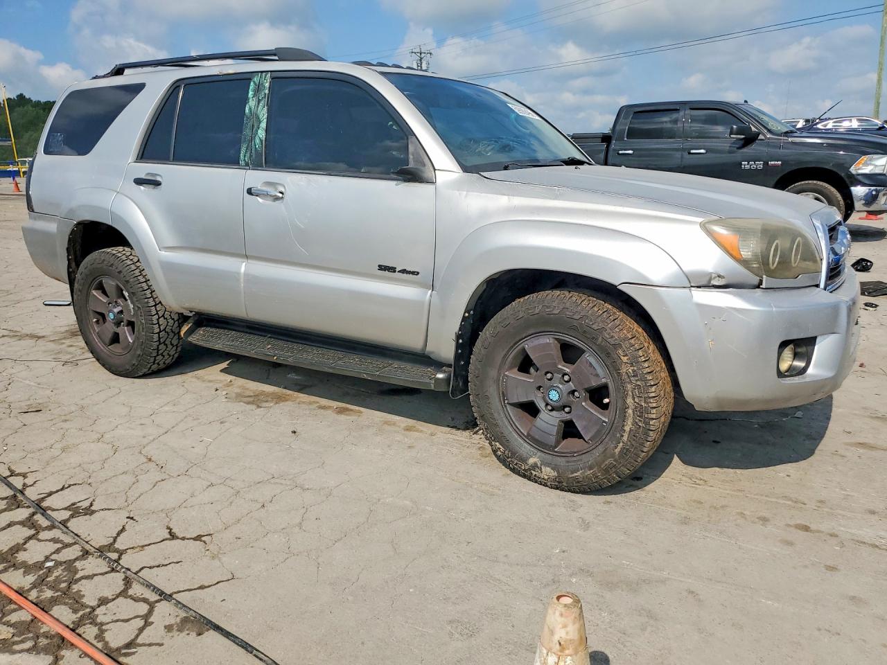 2007 Toyota 4runner Sr5 Silver vin: JTEBU14R078106970