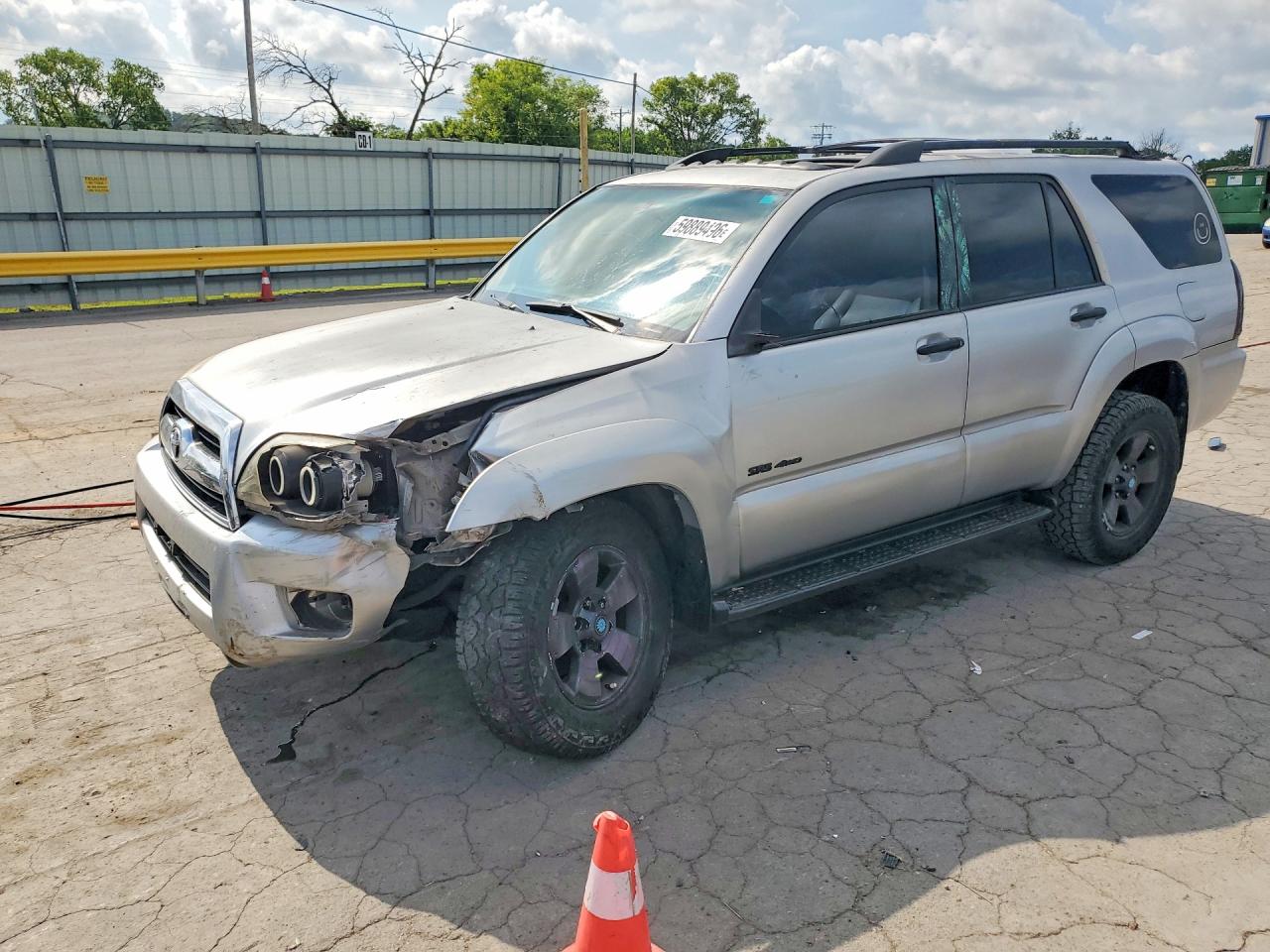 2007 Toyota 4runner Sr5 Silver vin: JTEBU14R078106970