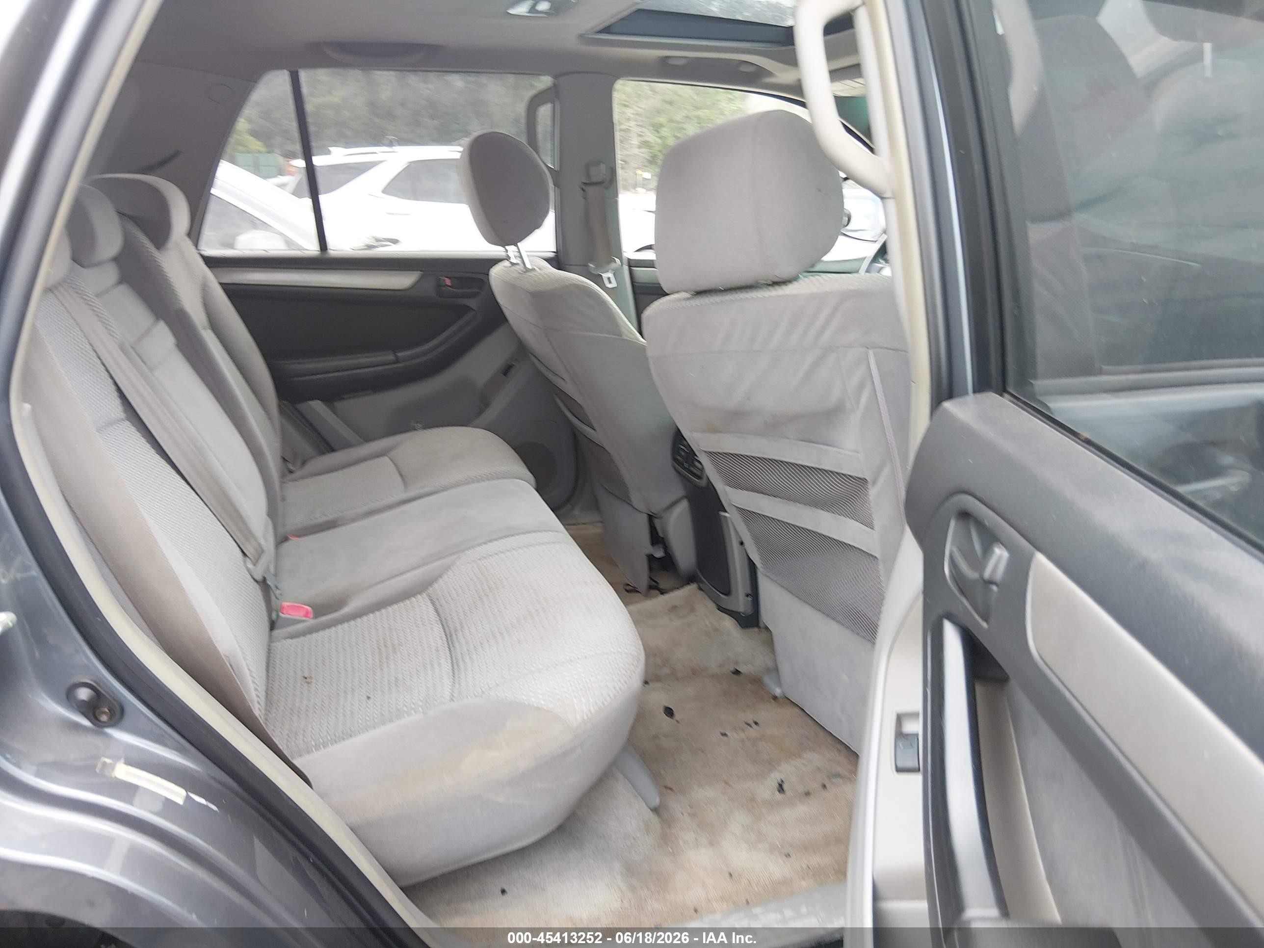 2004 Toyota 4runner Sr5 V6 Gray vin: JTEBU14R140036017