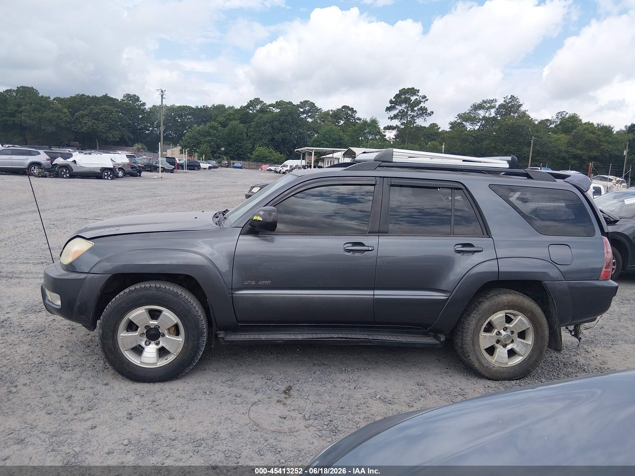 2004 Toyota 4runner Sr5 V6 Gray vin: JTEBU14R140036017