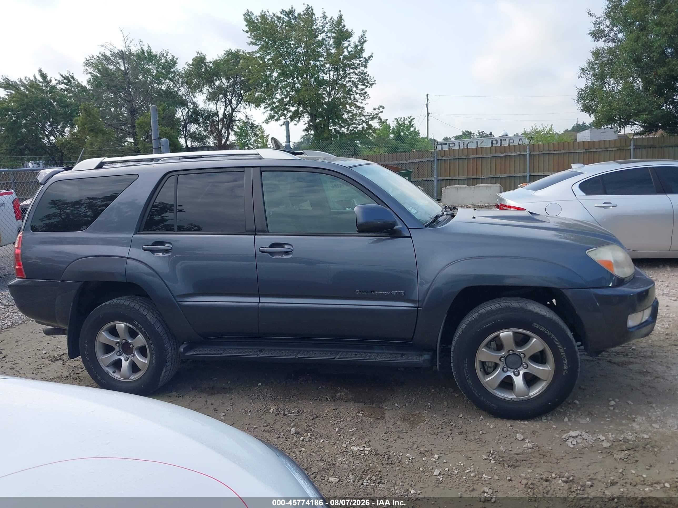 2004 Toyota 4runner Sr5 Sport V6 Gray vin: JTEBU14R140050550