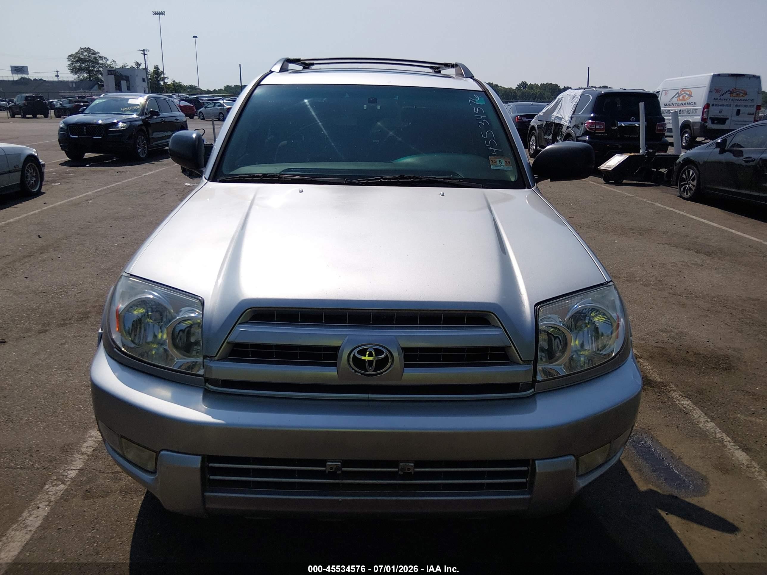 2004 Toyota 4runner Sr5 V6 Silver vin: JTEBU14R140052234