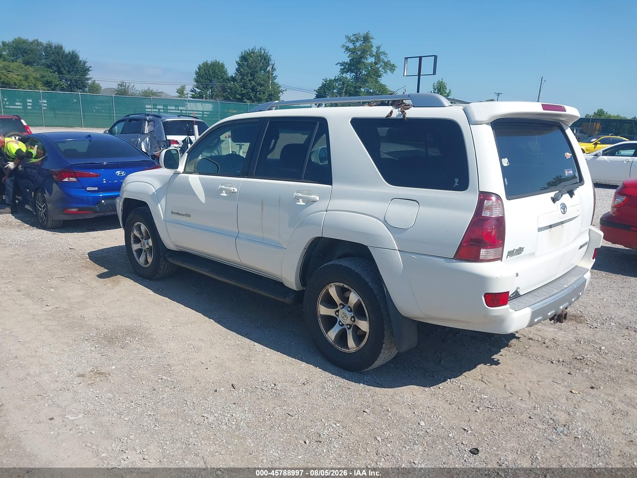 2004 Toyota 4runner Sr5 Sport V6 White vin: JTEBU14R148017985