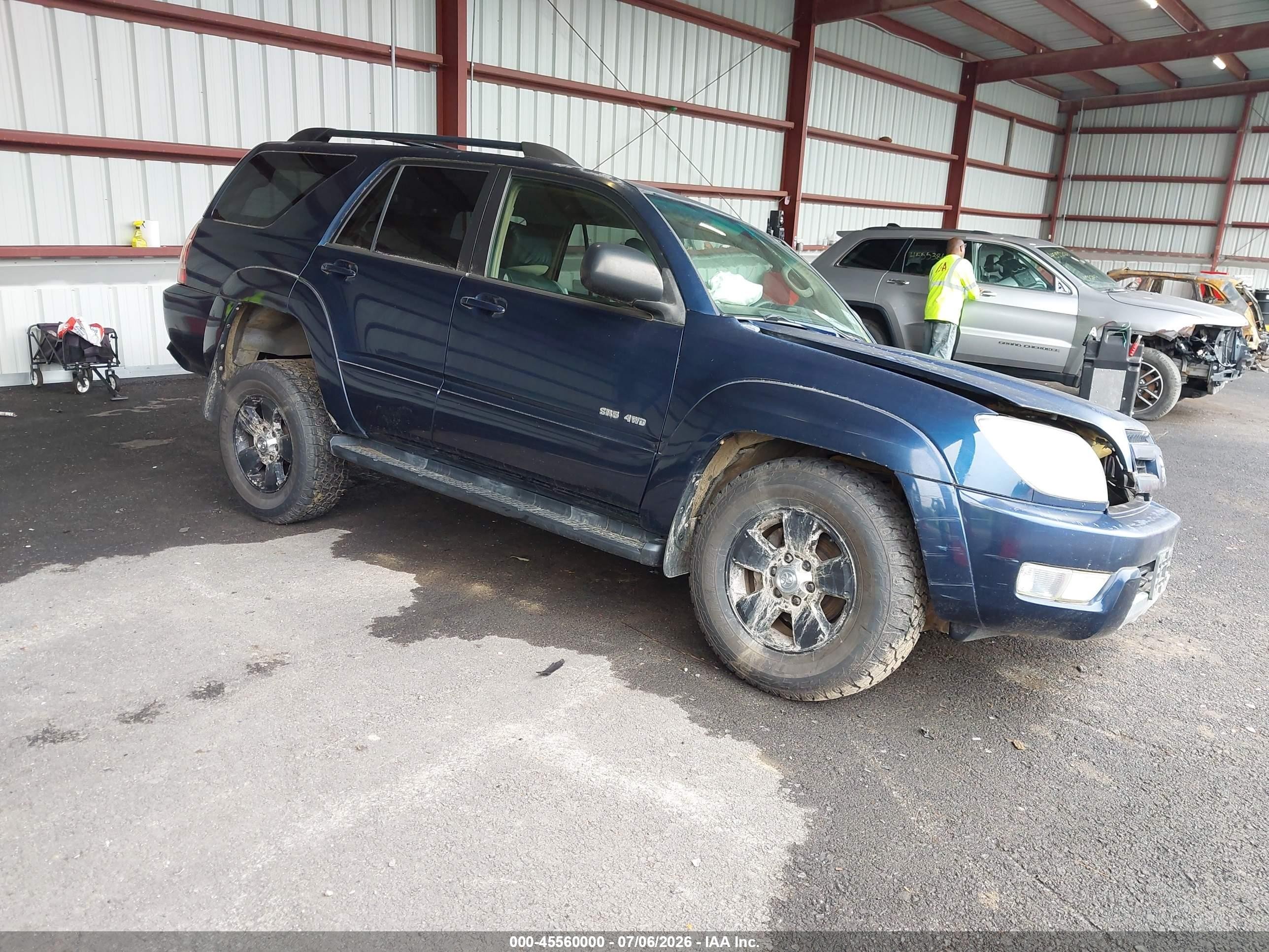 2004 Toyota 4runner Sr5 V6 Blue vin: JTEBU14R148021096