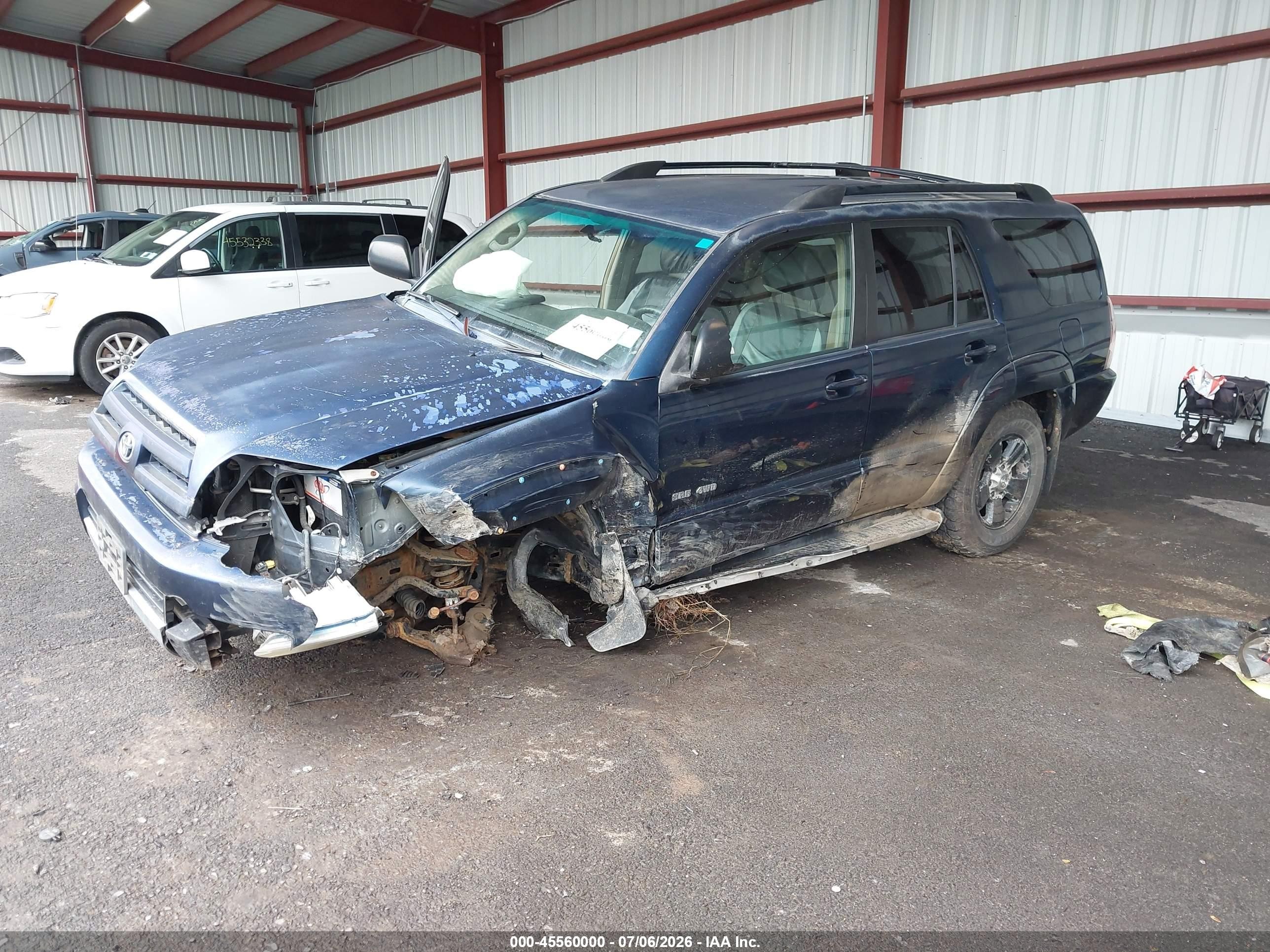 2004 Toyota 4runner Sr5 V6 Blue vin: JTEBU14R148021096