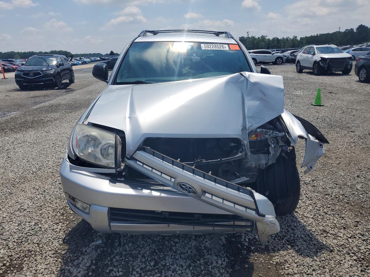 2004 Toyota 4runner Sr5 Silver vin: JTEBU14R148025195
