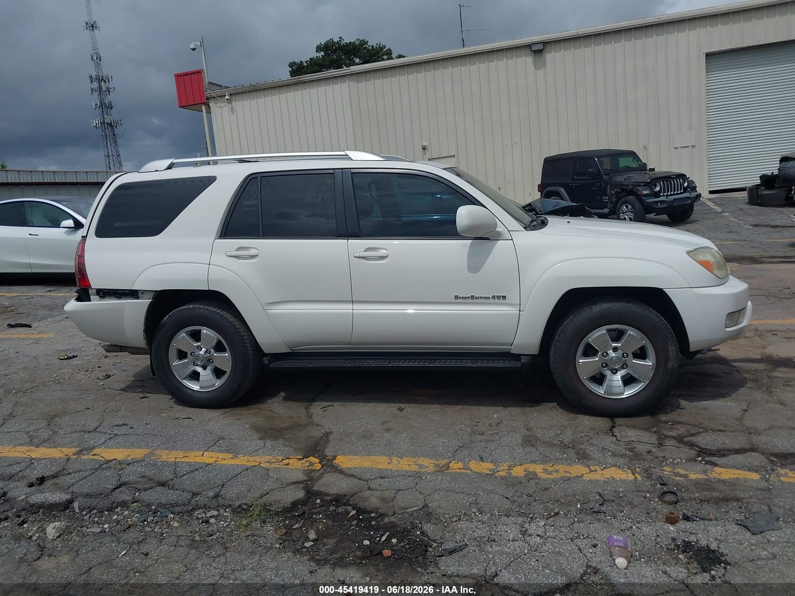 2005 Toyota 4runner Sr5 Sport V6 White vin: JTEBU14R150062652