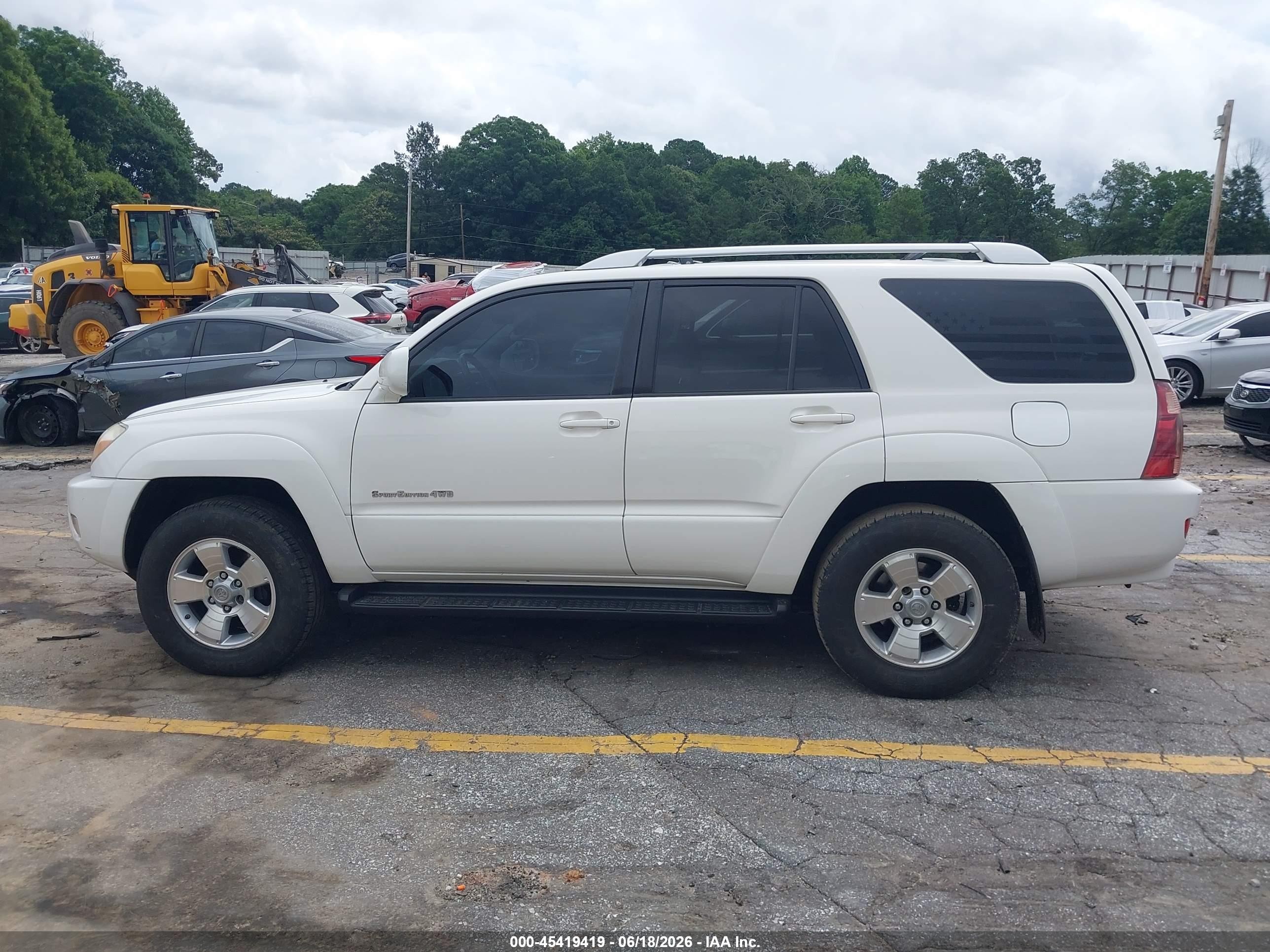 2005 Toyota 4runner Sr5 Sport V6 White vin: JTEBU14R150062652