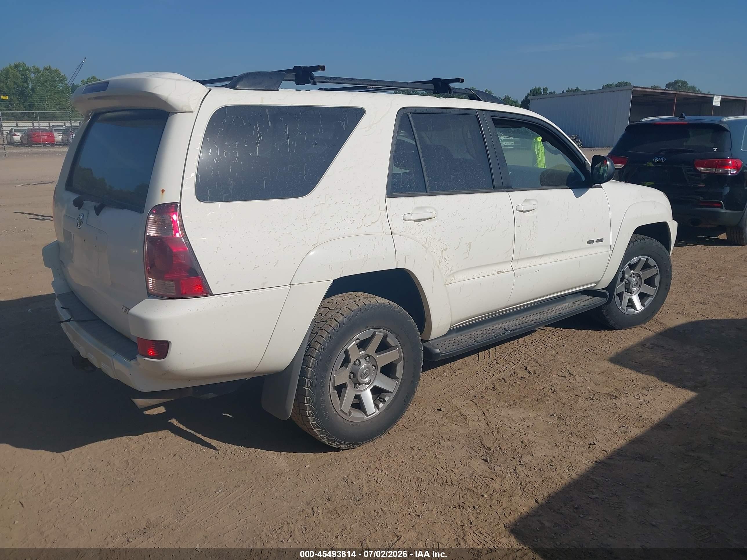 2005 Toyota 4runner Sr5 V6 White vin: JTEBU14R150075059