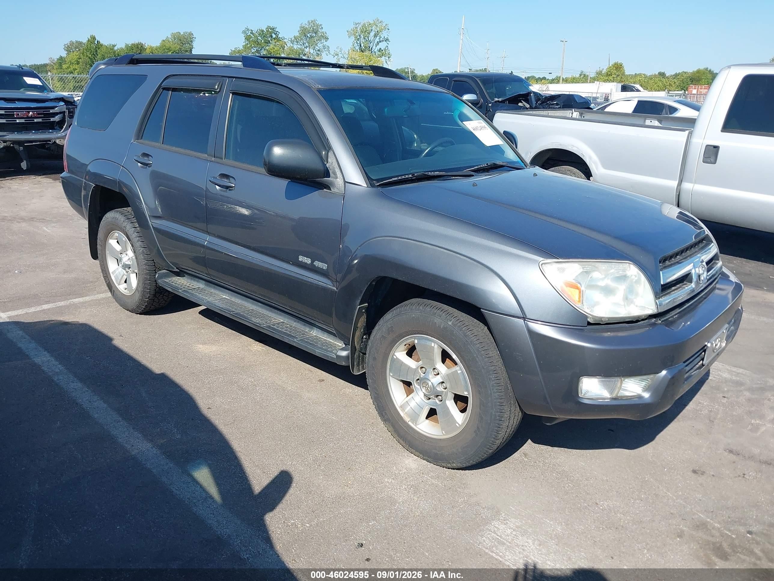 2005 Toyota 4runner Sr5 V6 Gray vin: JTEBU14R150077376
