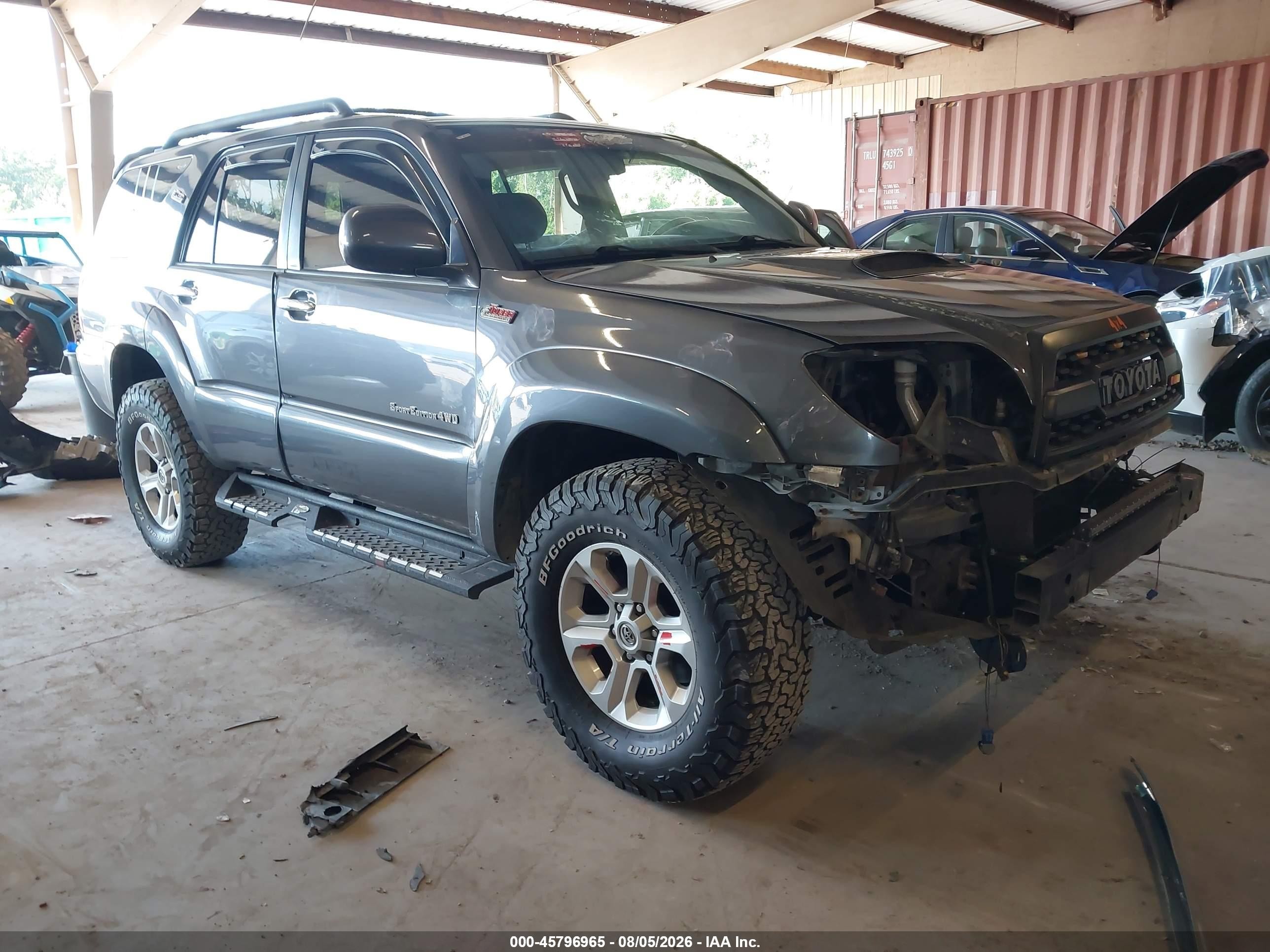 2006 Toyota 4runner Sr5 Sport V6 Серый vin: JTEBU14R168056711