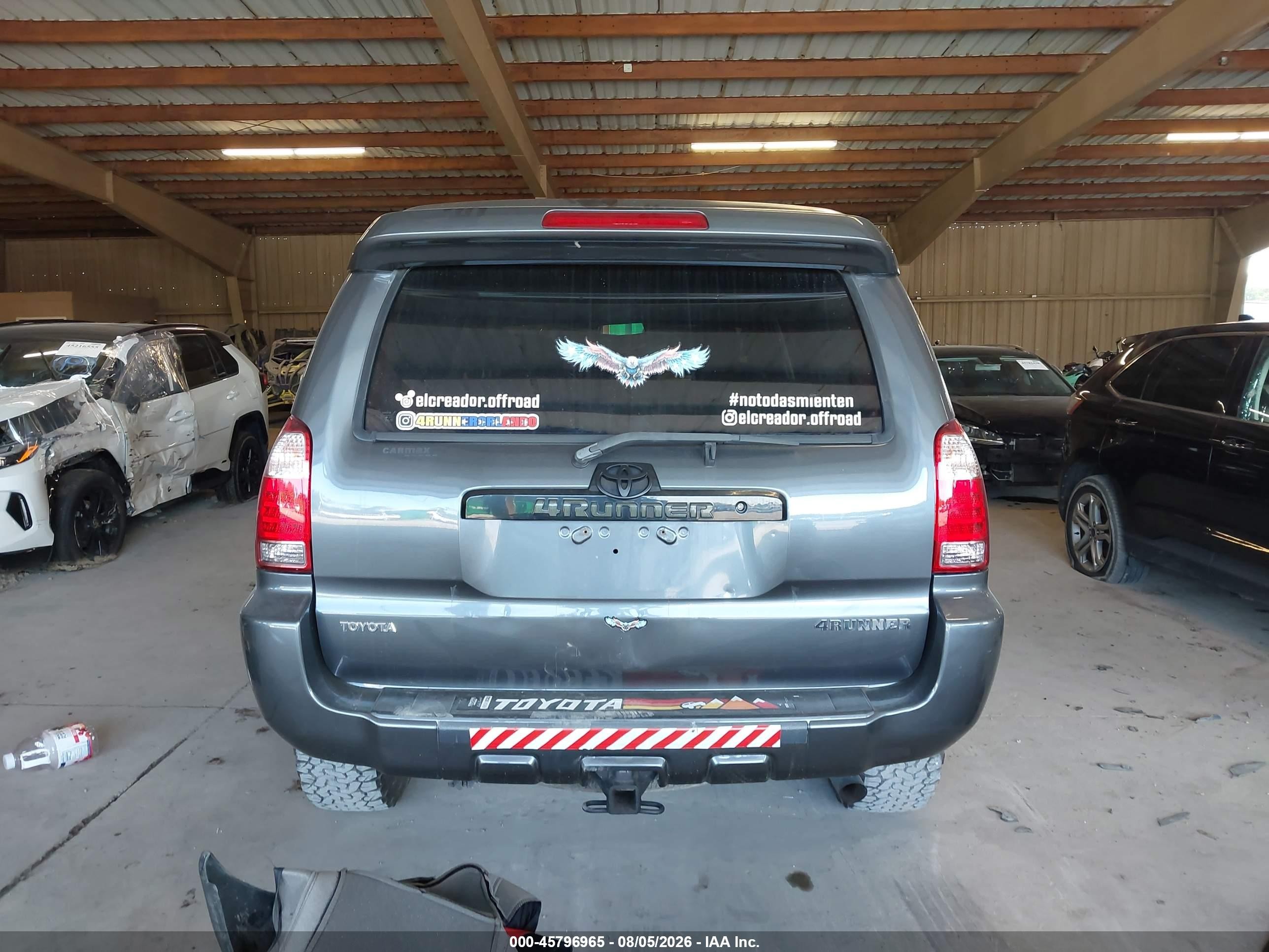 2006 Toyota 4runner Sr5 Sport V6 Серый vin: JTEBU14R168056711
