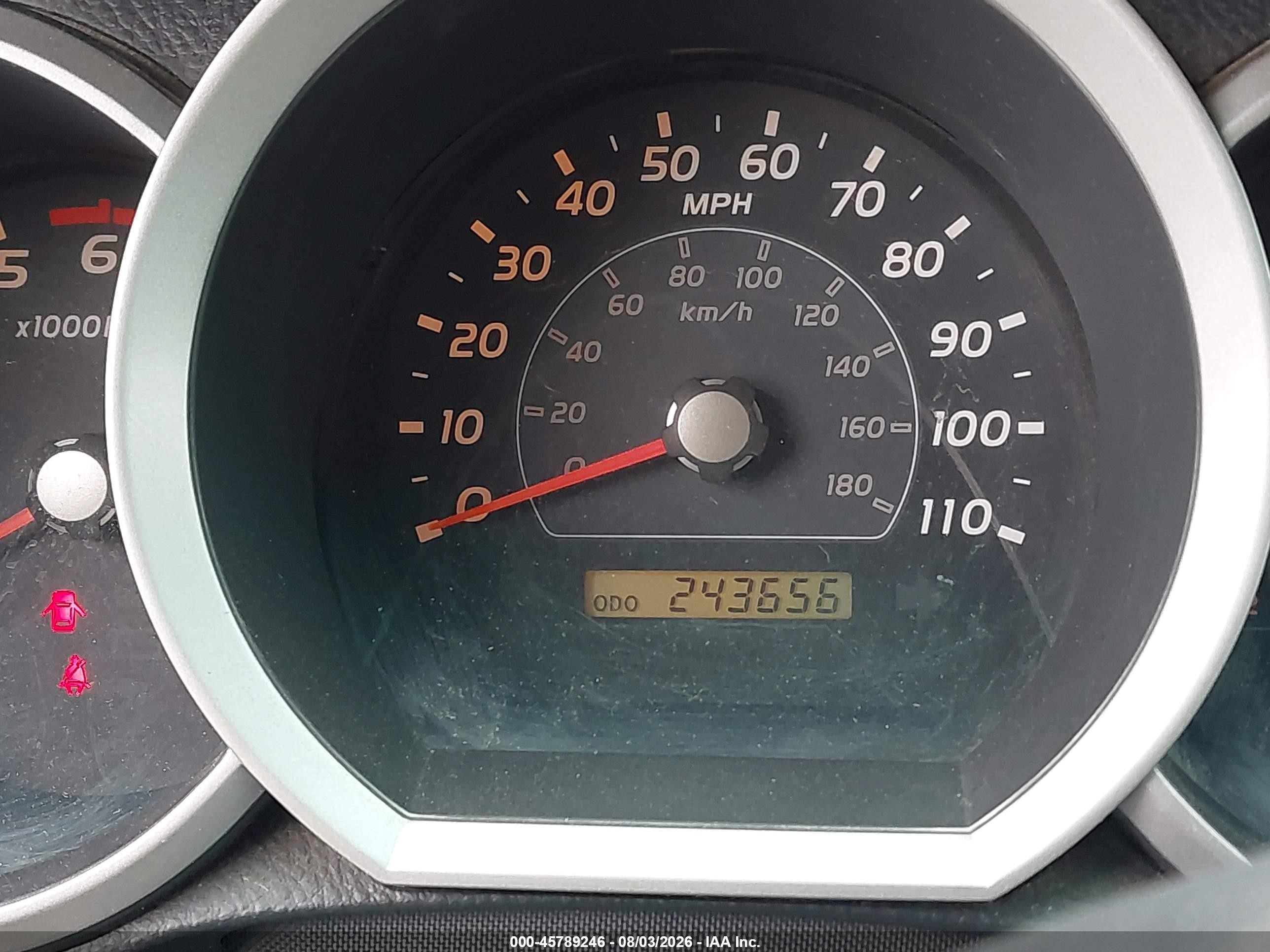 2006 Toyota 4runner Sr5 V6 Silver vin: JTEBU14R168059155