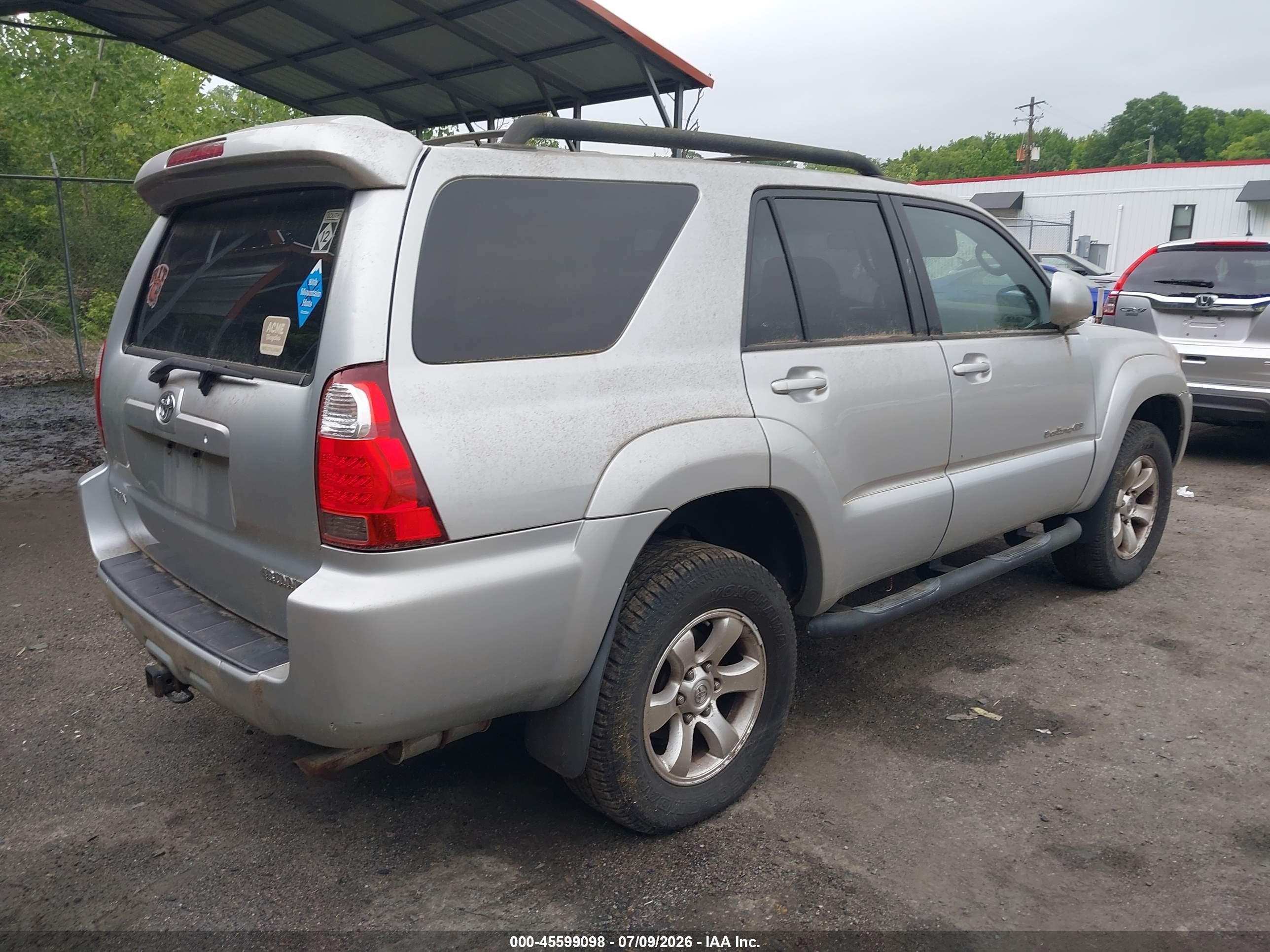 2006 Toyota 4runner Sr5 Sport V6 Silver vin: JTEBU14R168064288