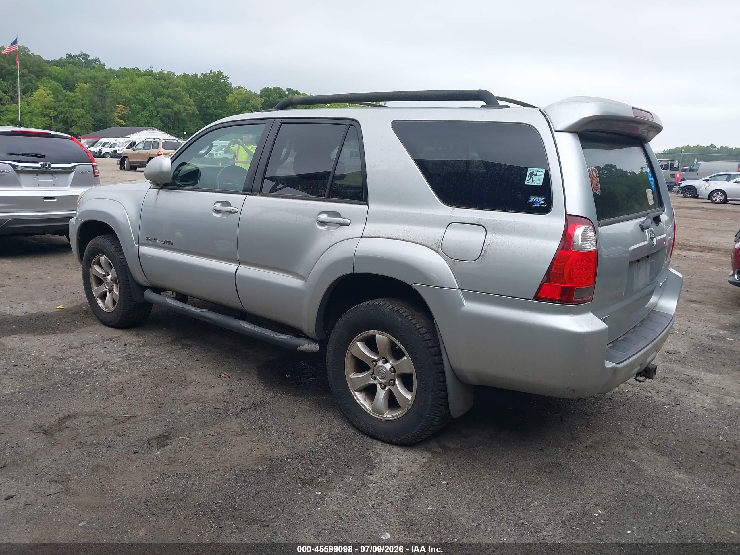 2006 Toyota 4runner Sr5 Sport V6 Silver vin: JTEBU14R168064288