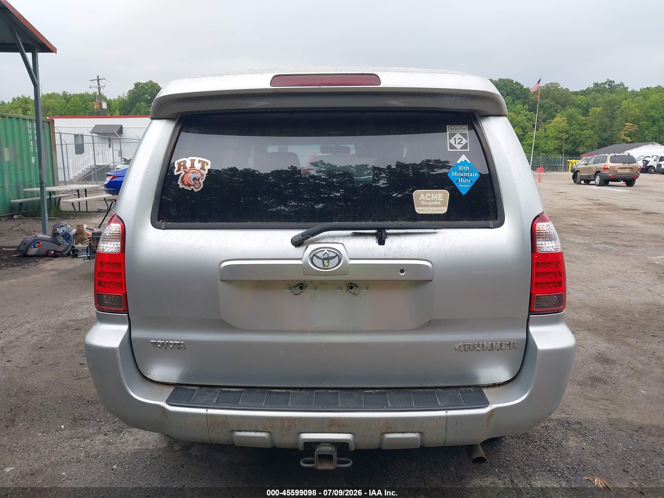 2006 Toyota 4runner Sr5 Sport V6 Silver vin: JTEBU14R168064288