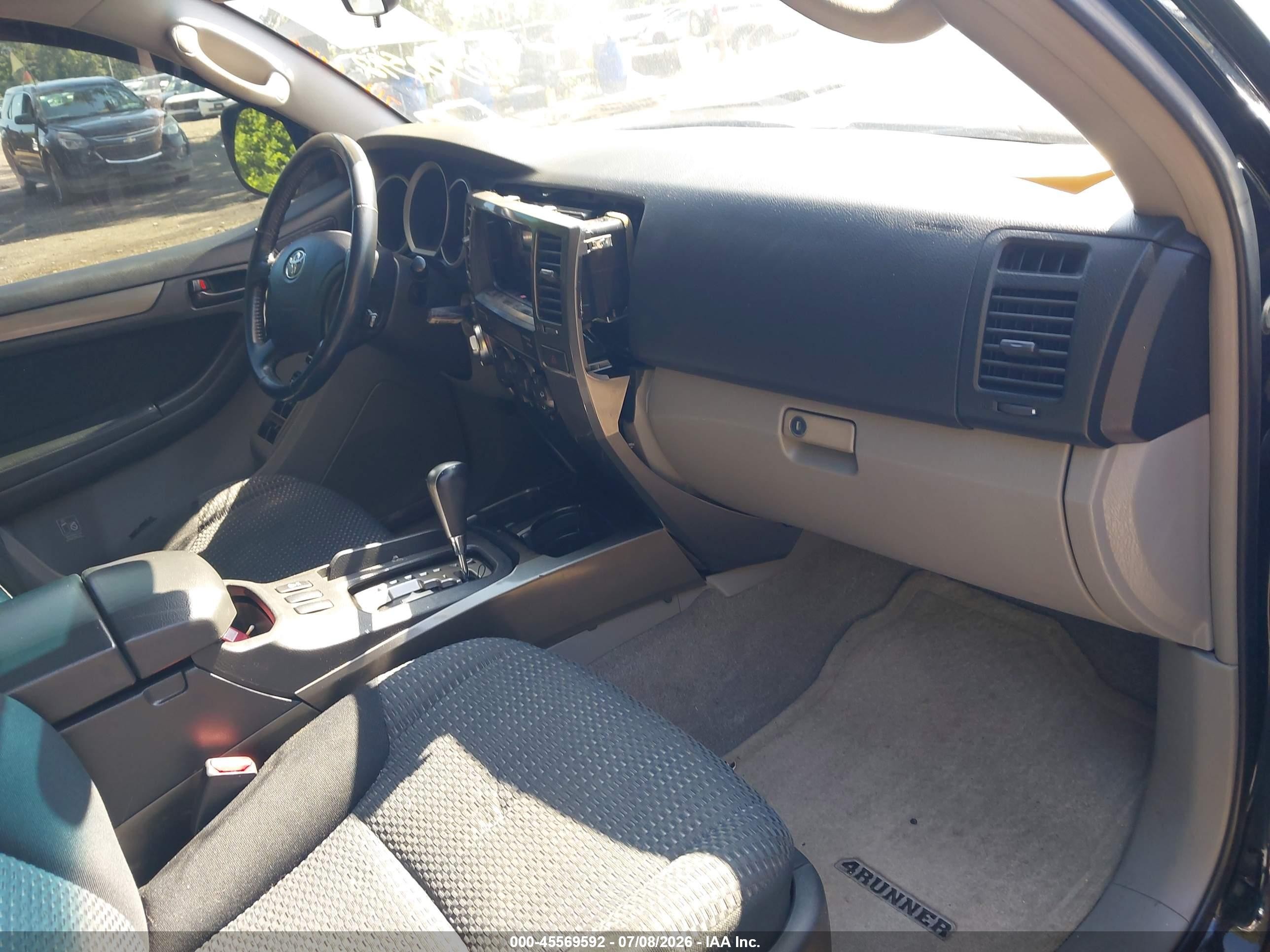 2007 Toyota 4runner Sr5 Sport Black vin: JTEBU14R170123095