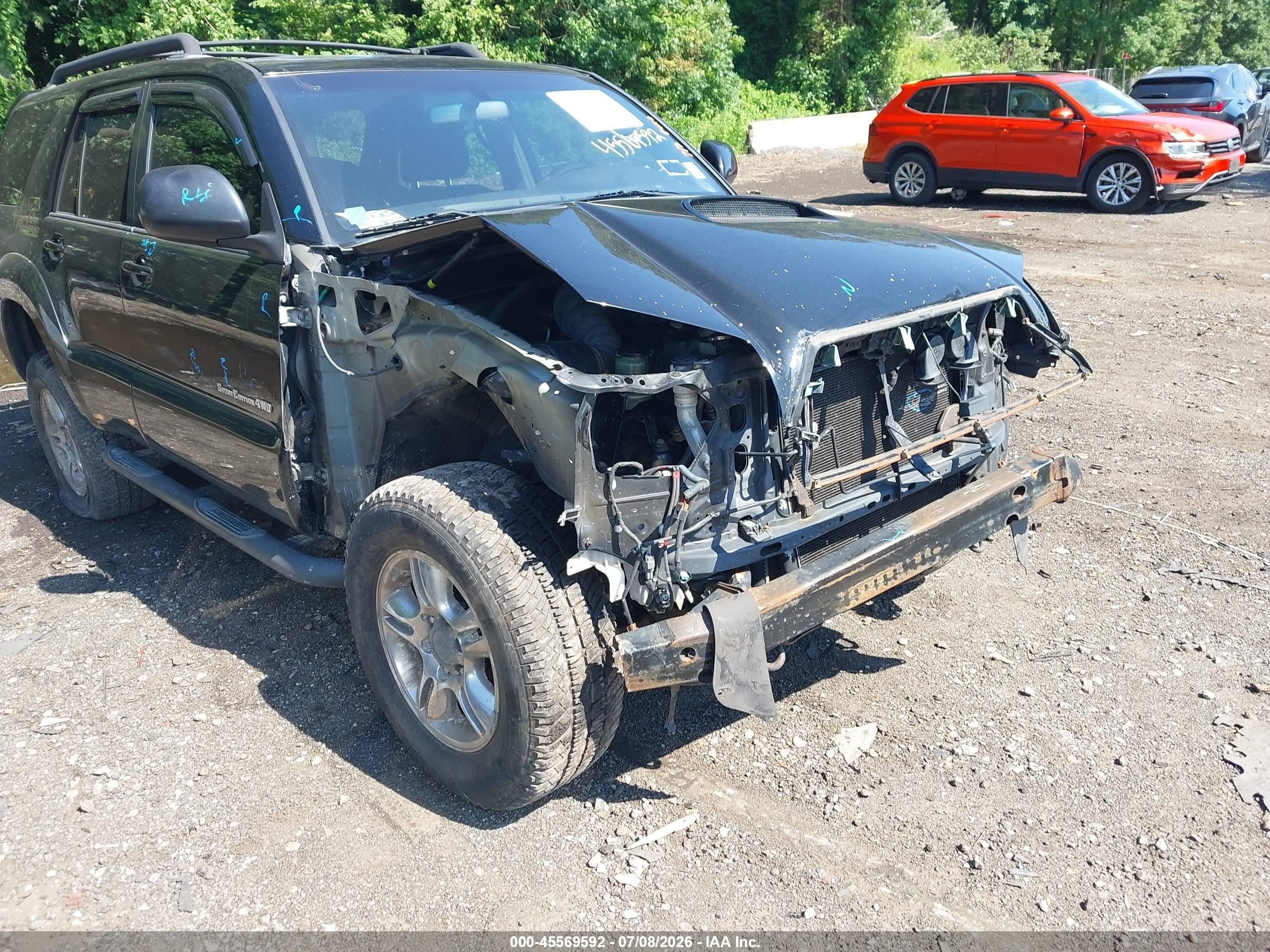 2007 Toyota 4runner Sr5 Sport Black vin: JTEBU14R170123095