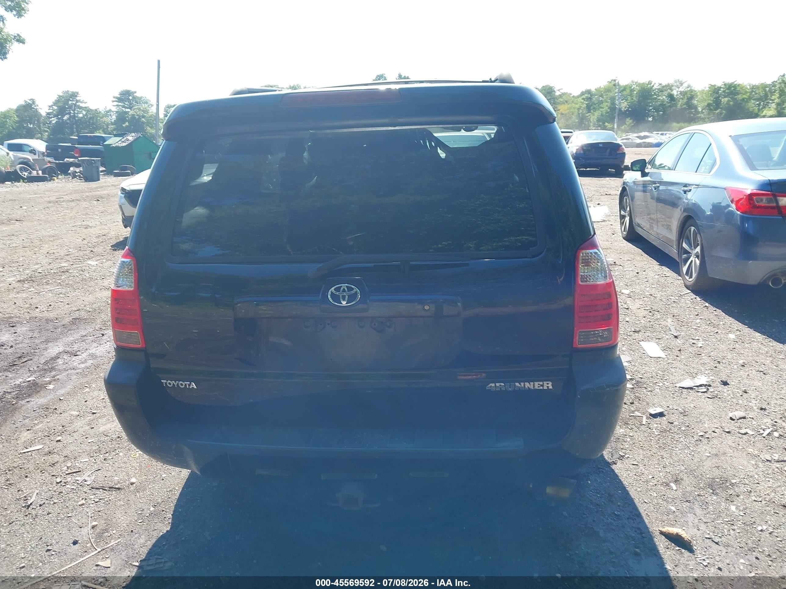2007 Toyota 4runner Sr5 Sport Black vin: JTEBU14R170123095