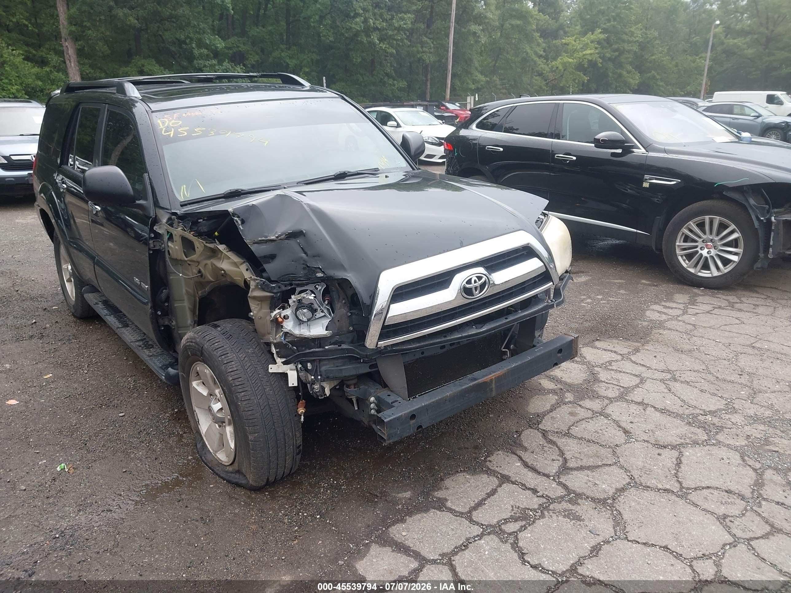 2007 Toyota 4runner Sr5 Black vin: JTEBU14R178085692