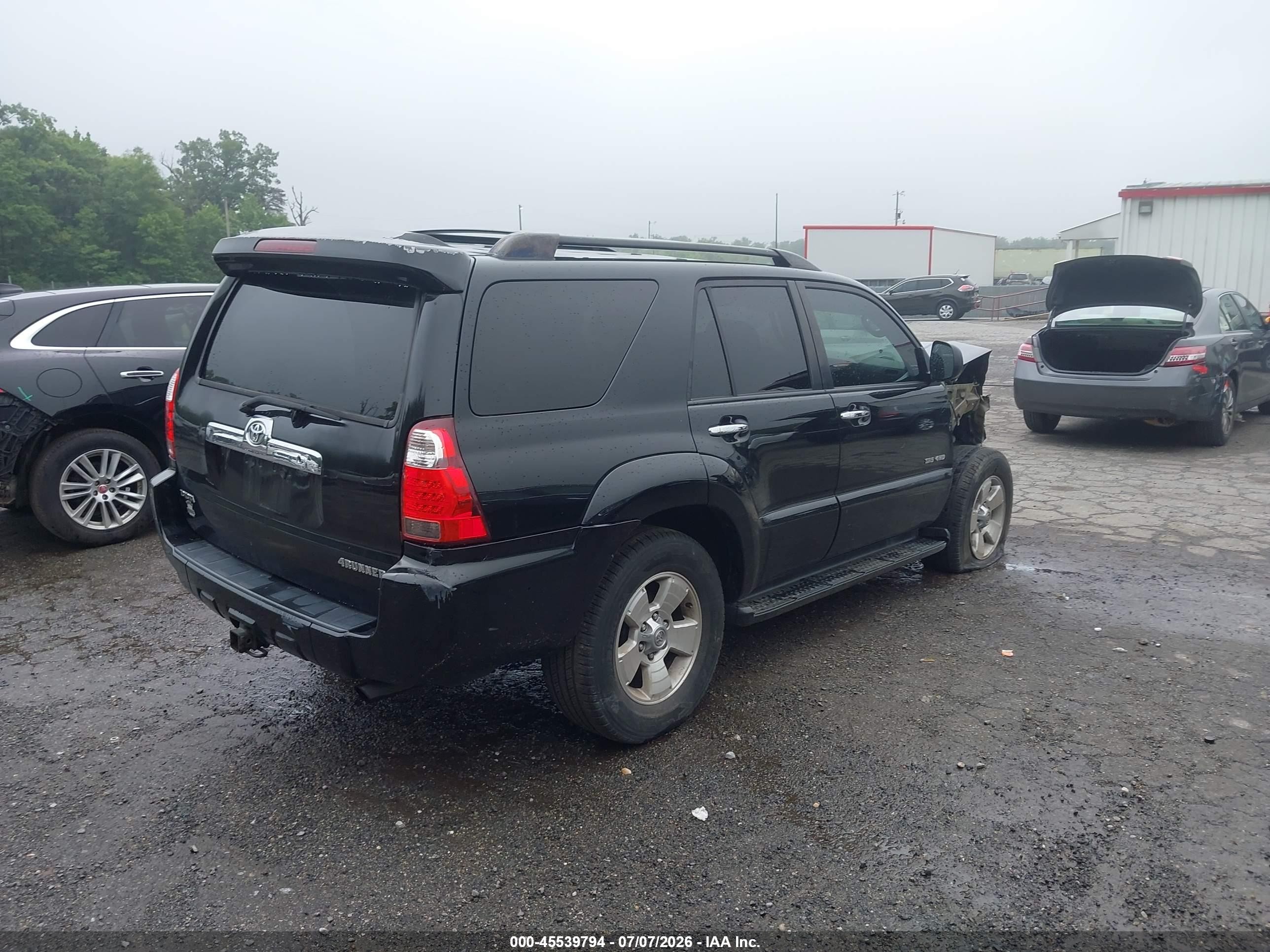 2007 Toyota 4runner Sr5 Black vin: JTEBU14R178085692