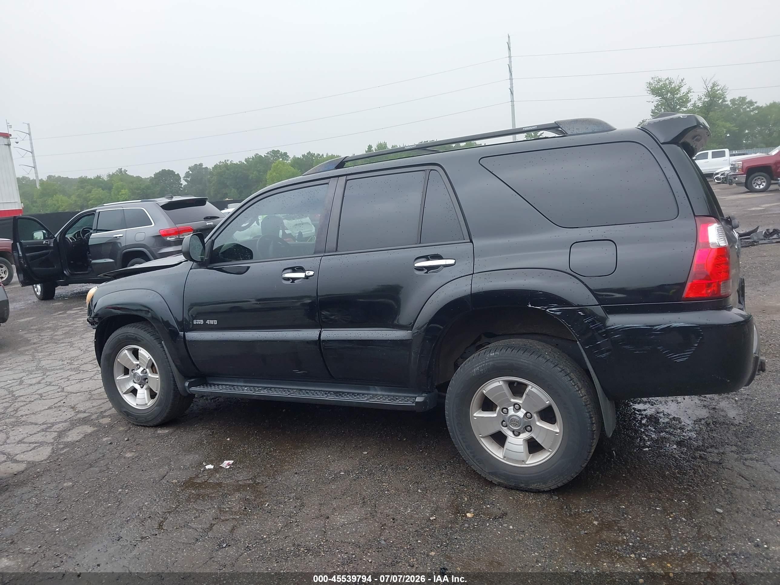 2007 Toyota 4runner Sr5 Black vin: JTEBU14R178085692