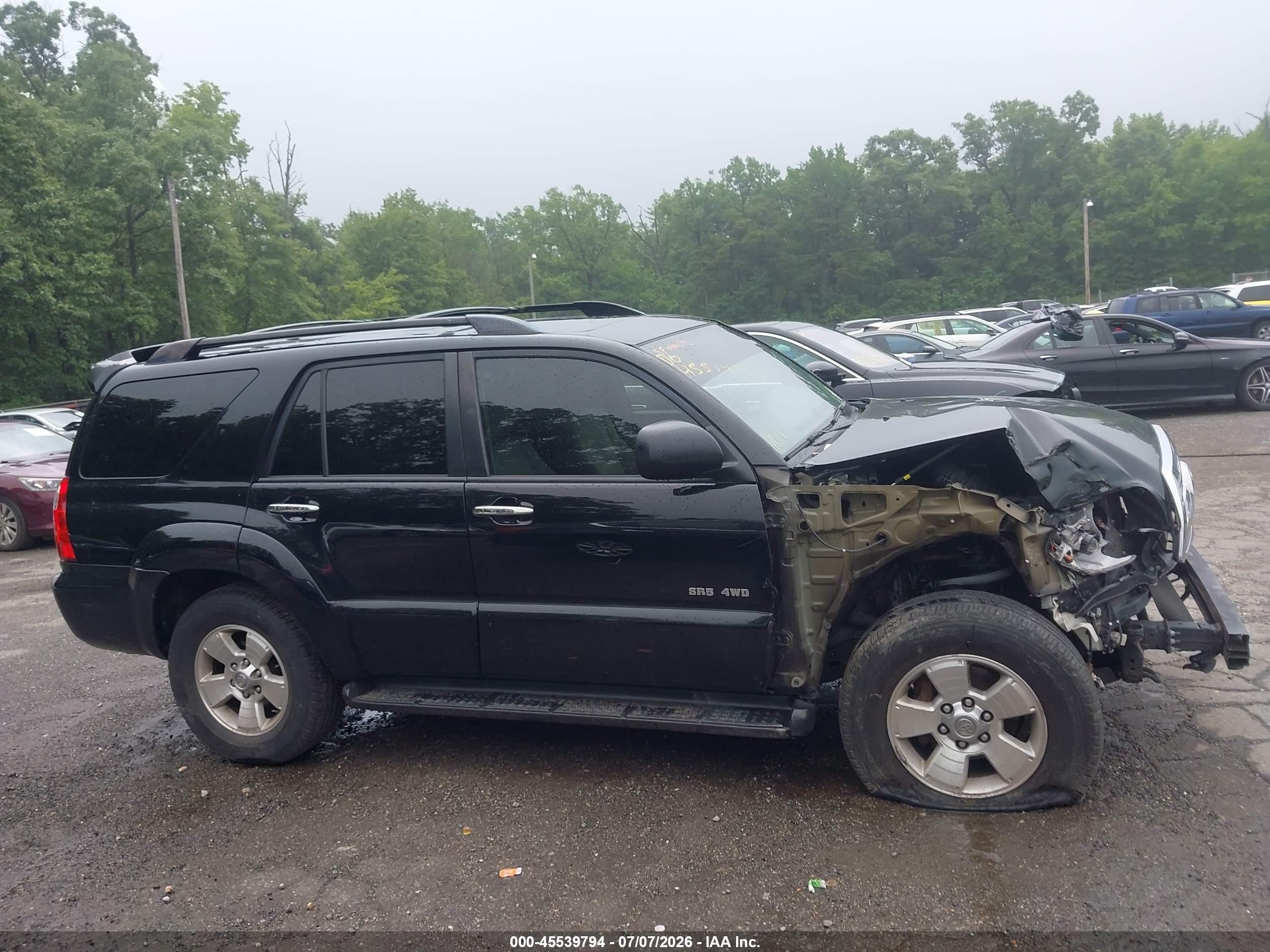 2007 Toyota 4runner Sr5 Black vin: JTEBU14R178085692