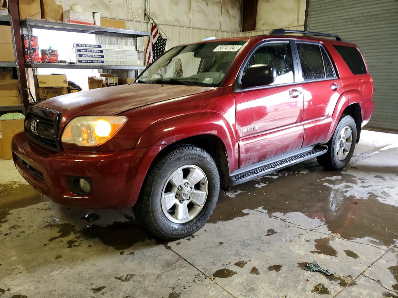 2007 Toyota 4runner Sr5 Red vin: JTEBU14R178091220