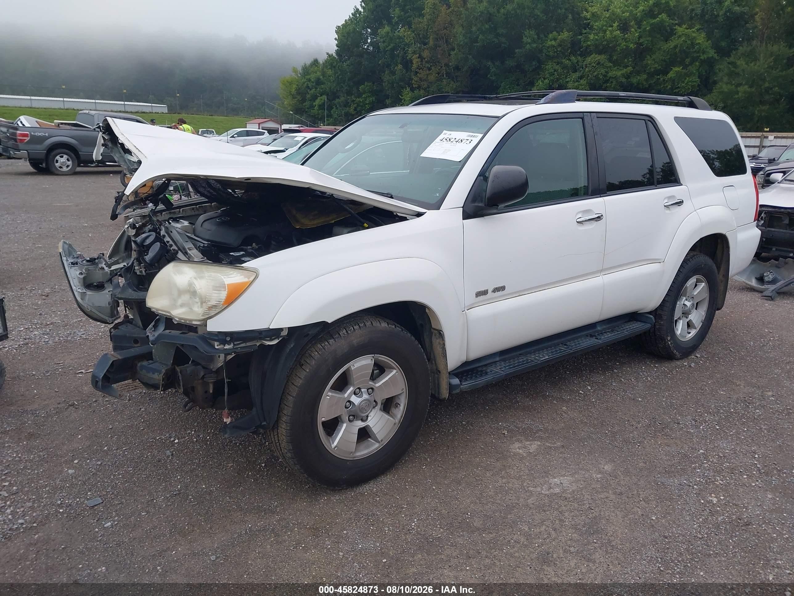2008 Toyota 4runner Sr5 V6 White vin: JTEBU14R18K014187