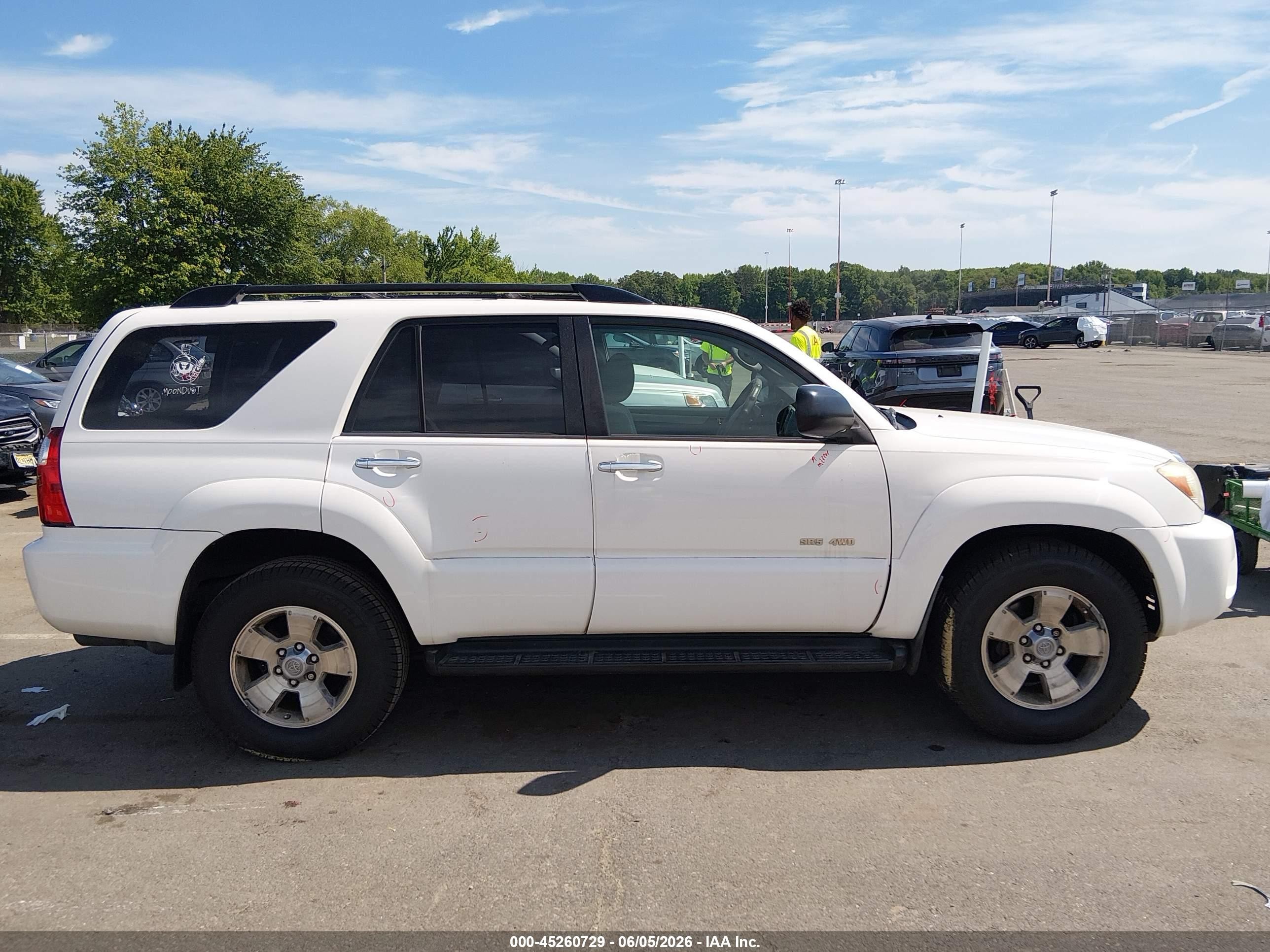 2008 Toyota 4runner Sr5 V6 White vin: JTEBU14R18K027134