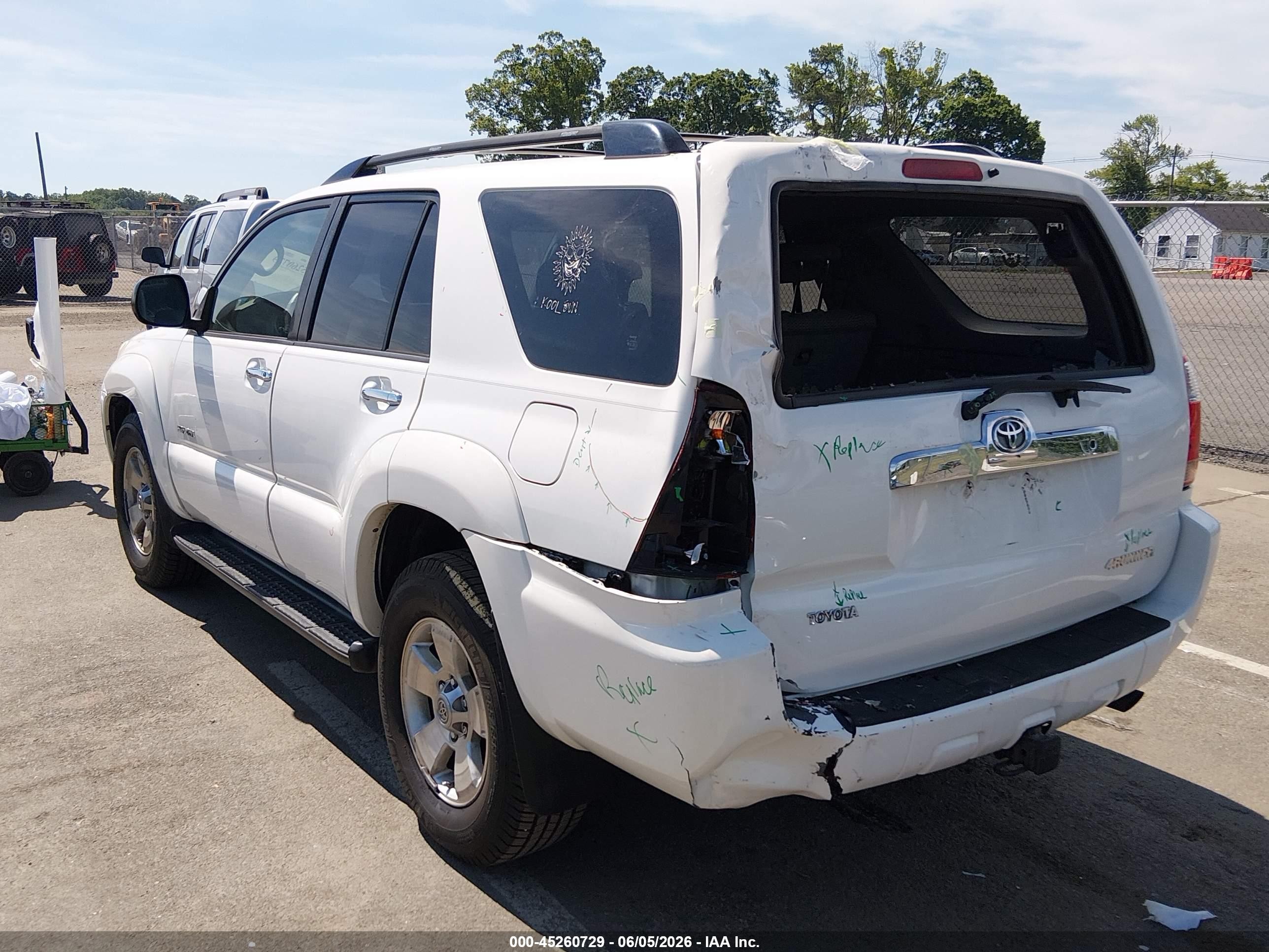 2008 Toyota 4runner Sr5 V6 White vin: JTEBU14R18K027134