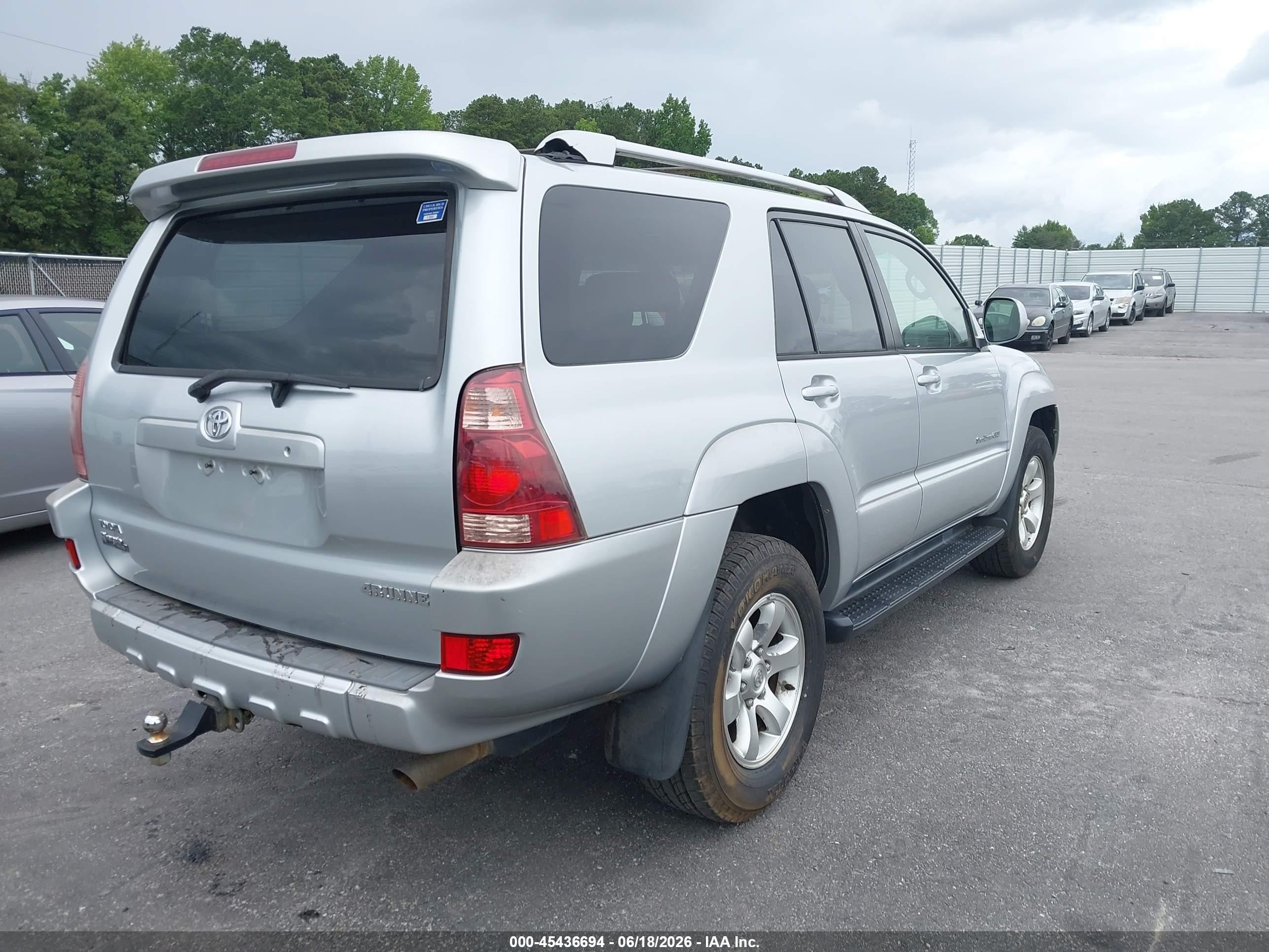 2003 Toyota 4runner Sr5 Sport V6 Silver vin: JTEBU14R230019595