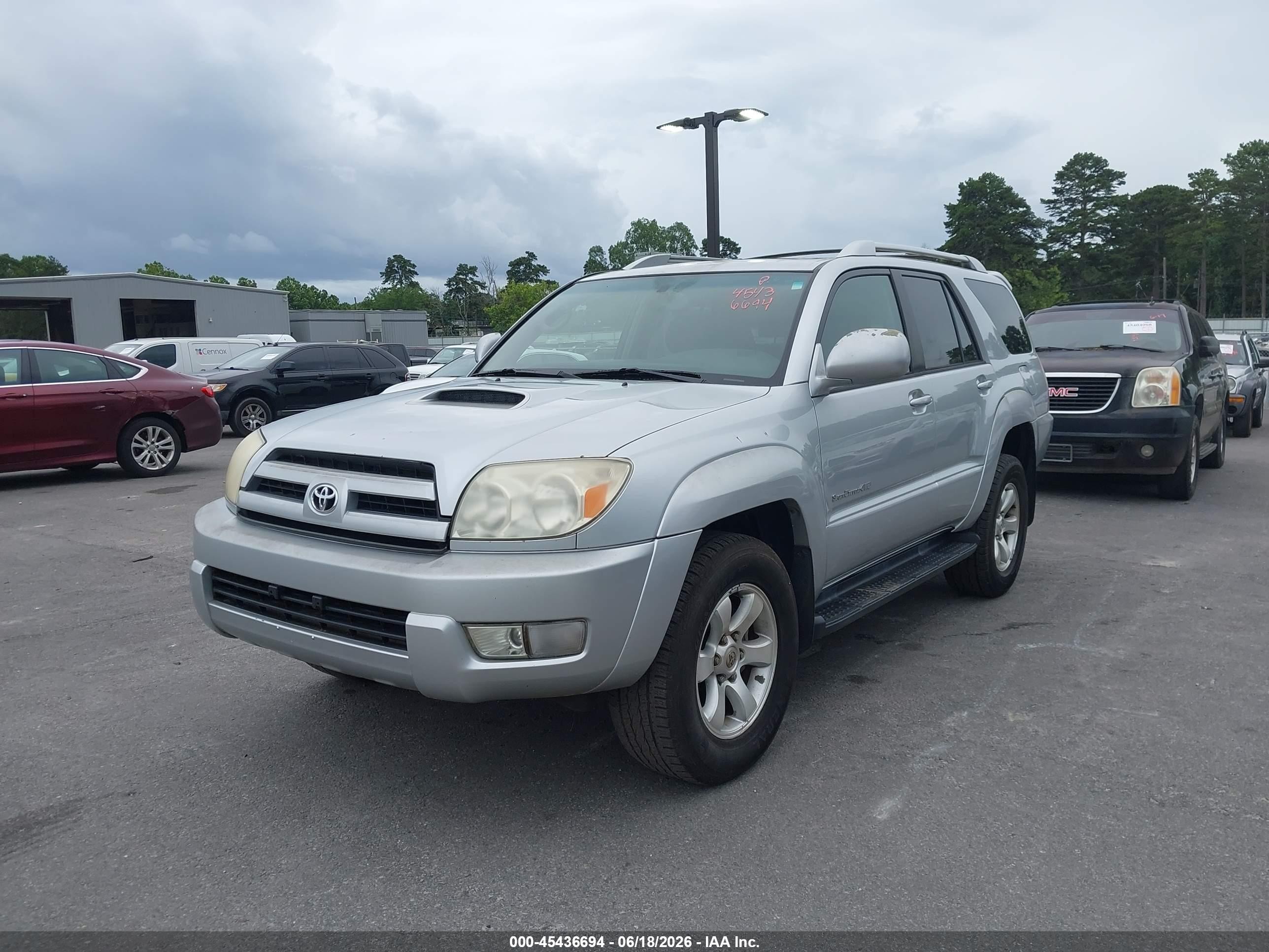2003 Toyota 4runner Sr5 Sport V6 Silver vin: JTEBU14R230019595