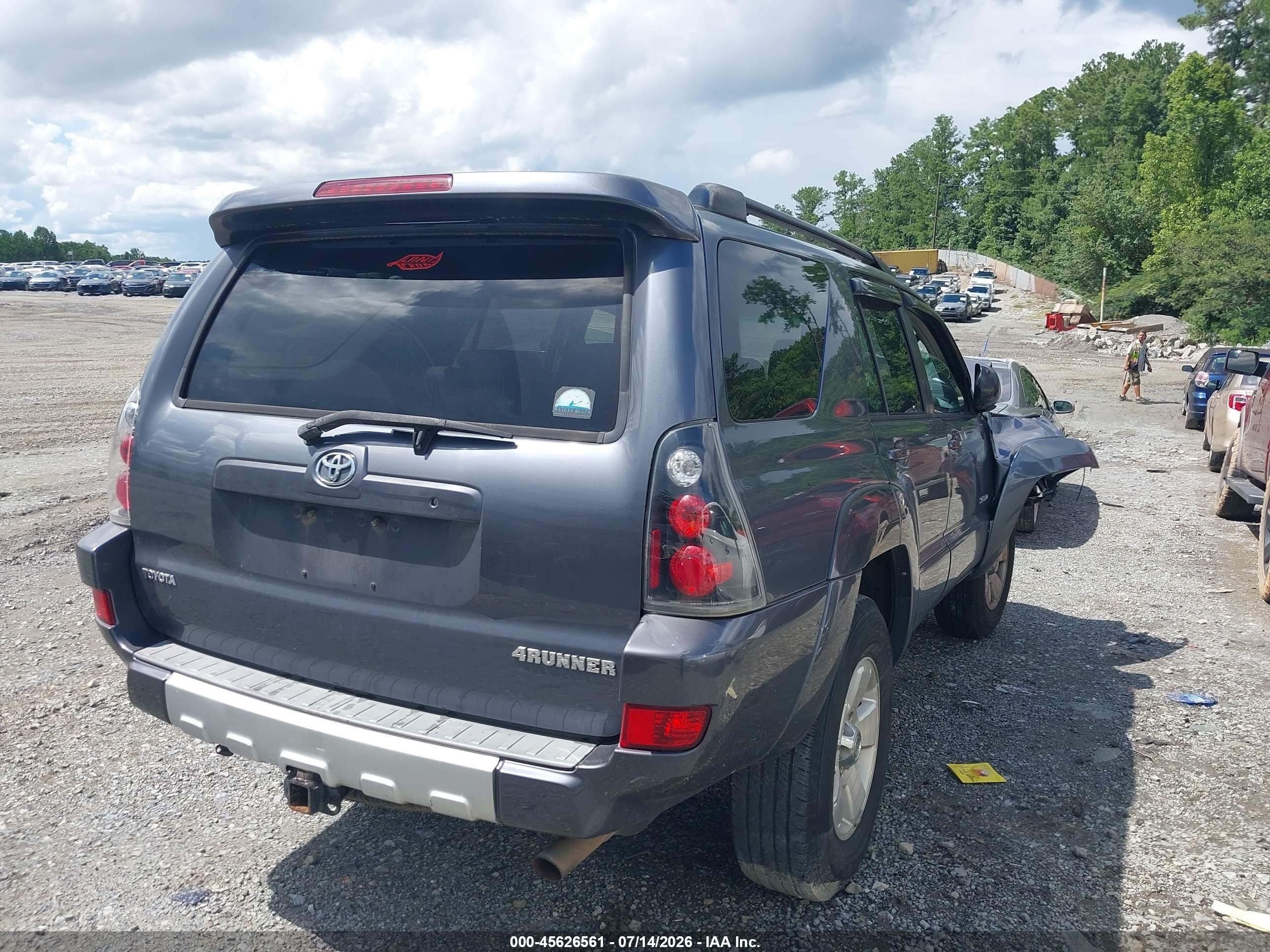 2004 Toyota 4runner Sr5 V6 Gray vin: JTEBU14R240033725