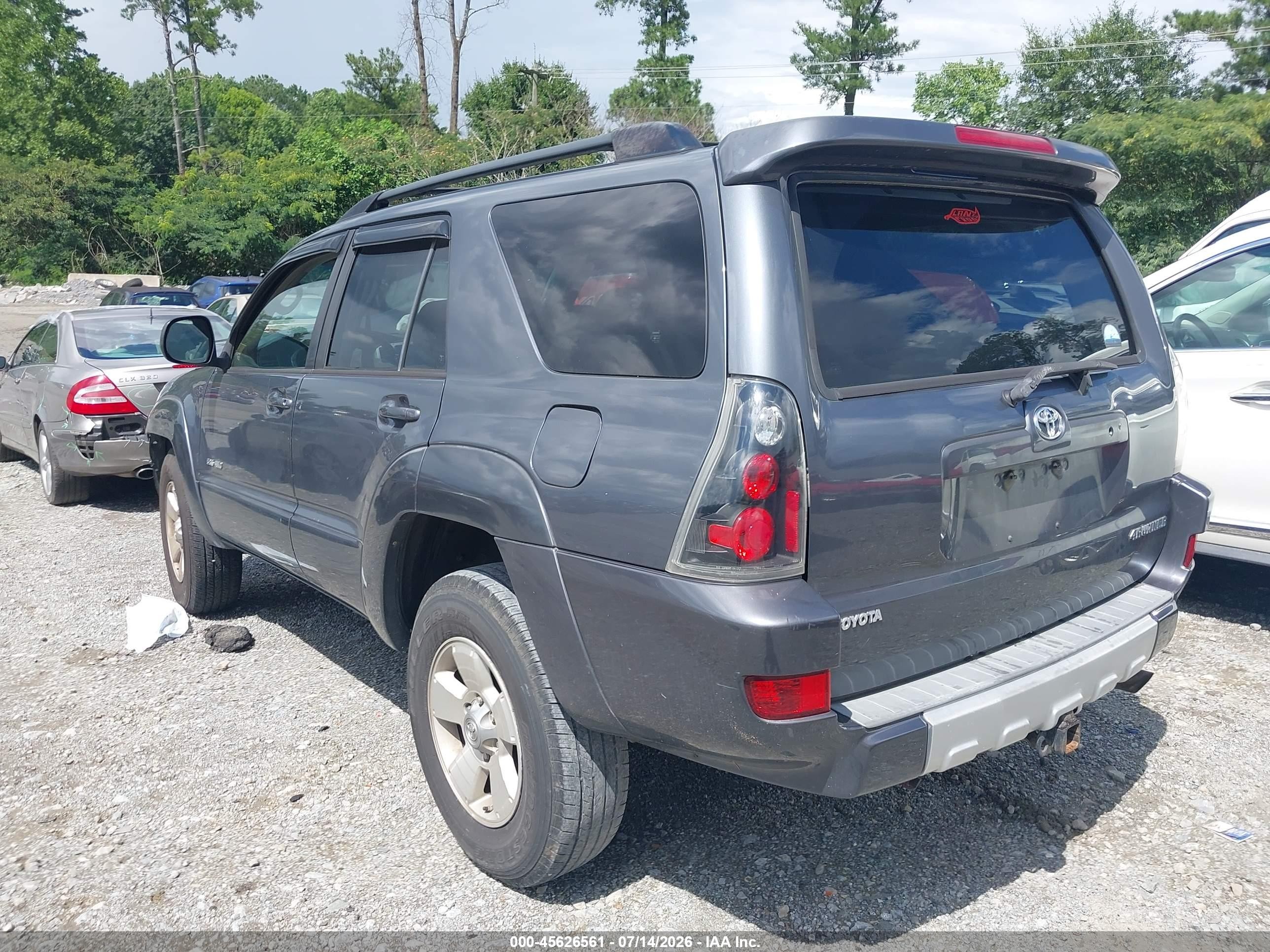 2004 Toyota 4runner Sr5 V6 Gray vin: JTEBU14R240033725
