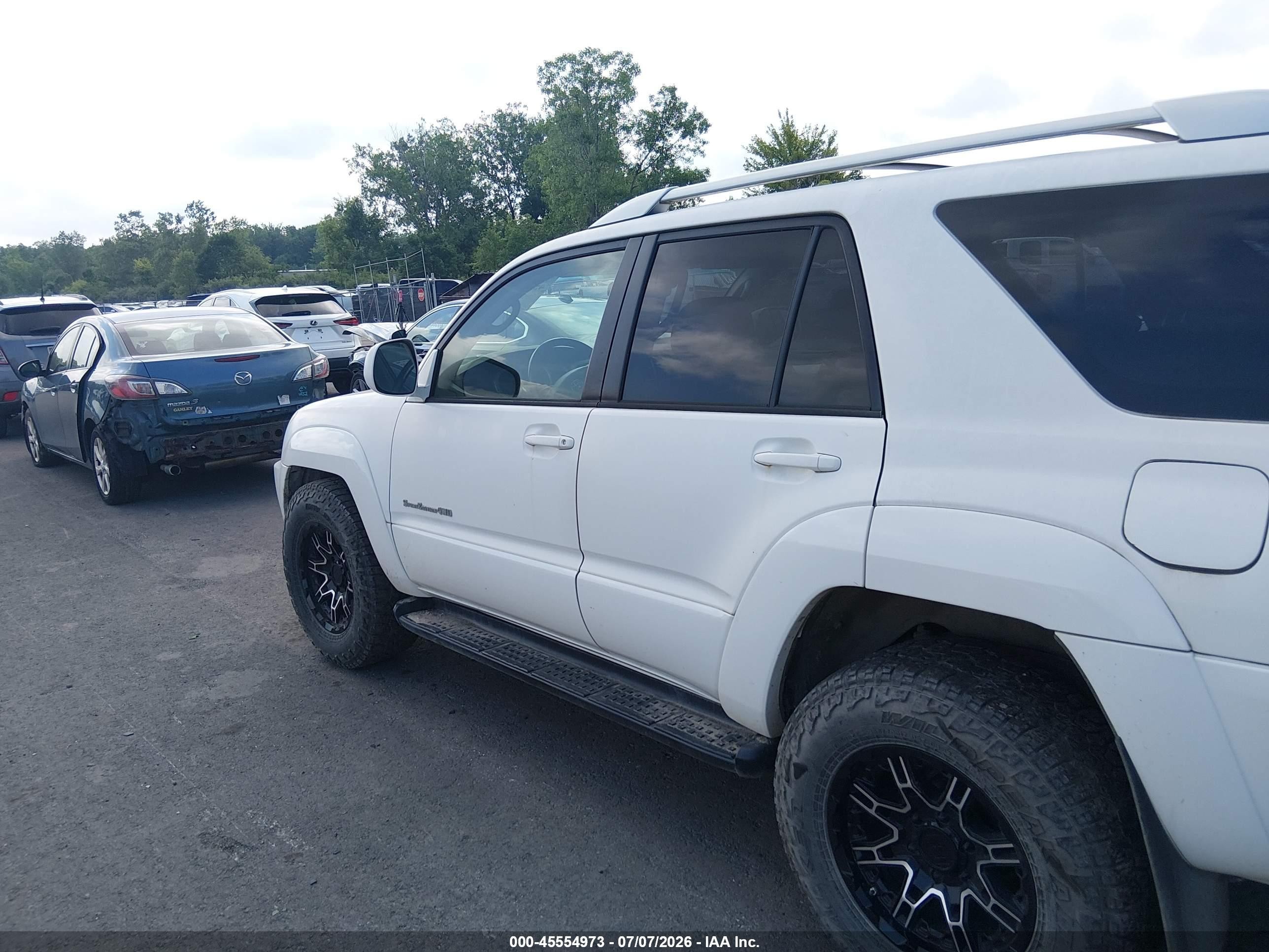 2005 Toyota 4runner Sr5 Sport V6 White vin: JTEBU14R250058500