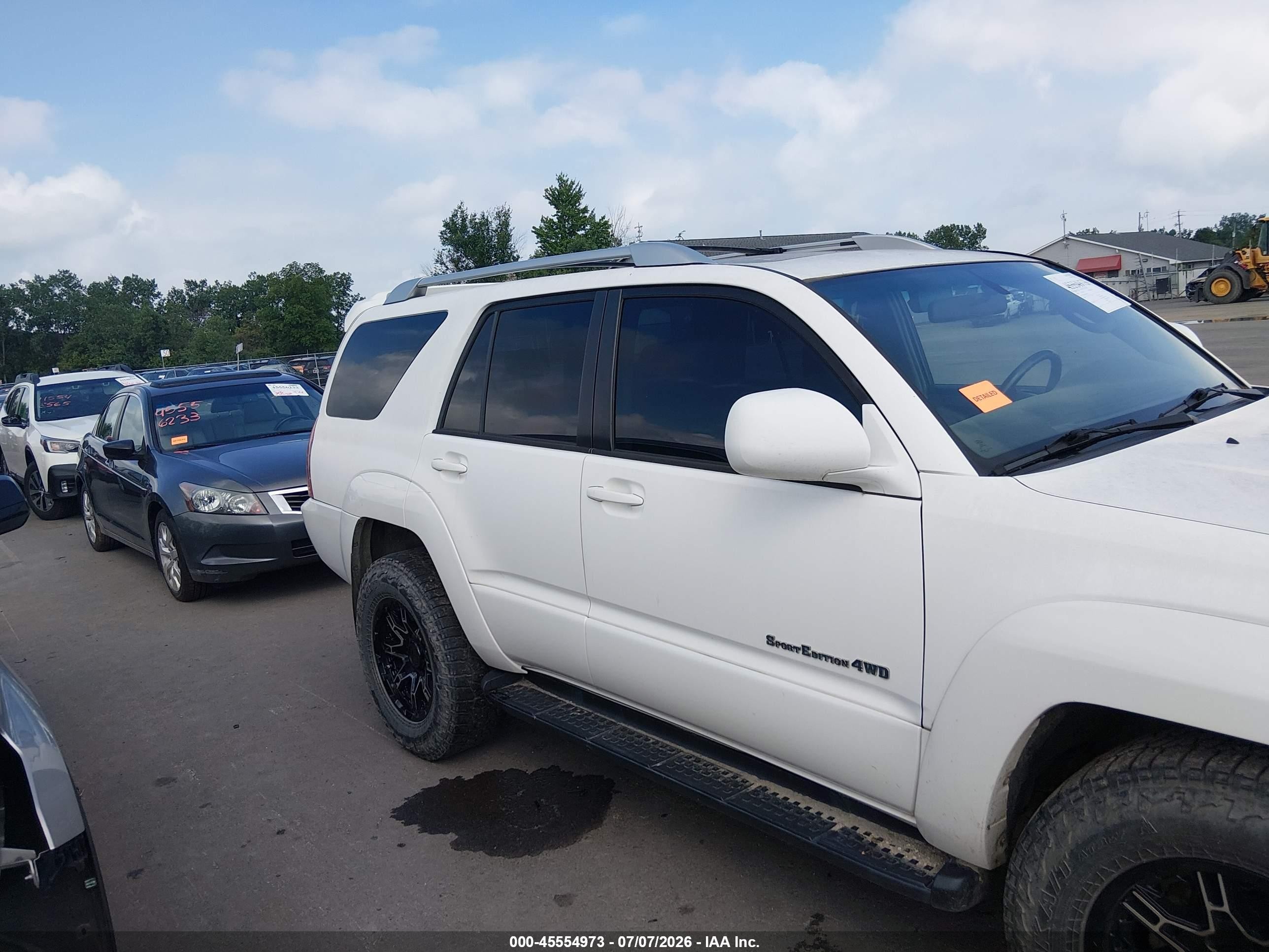 2005 Toyota 4runner Sr5 Sport V6 White vin: JTEBU14R250058500