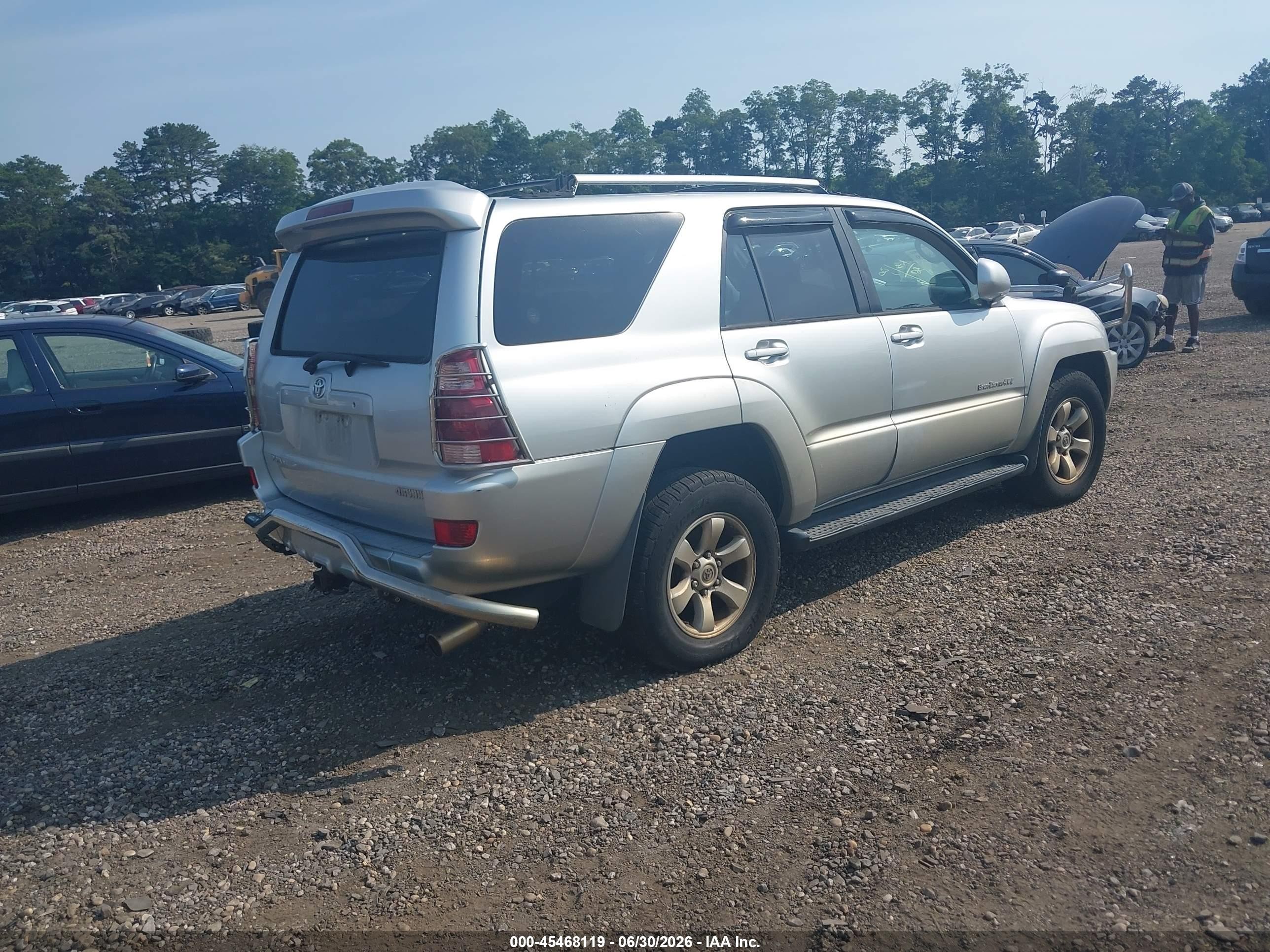 2005 Toyota 4runner Sr5 Sport V6 Gray vin: JTEBU14R250069741