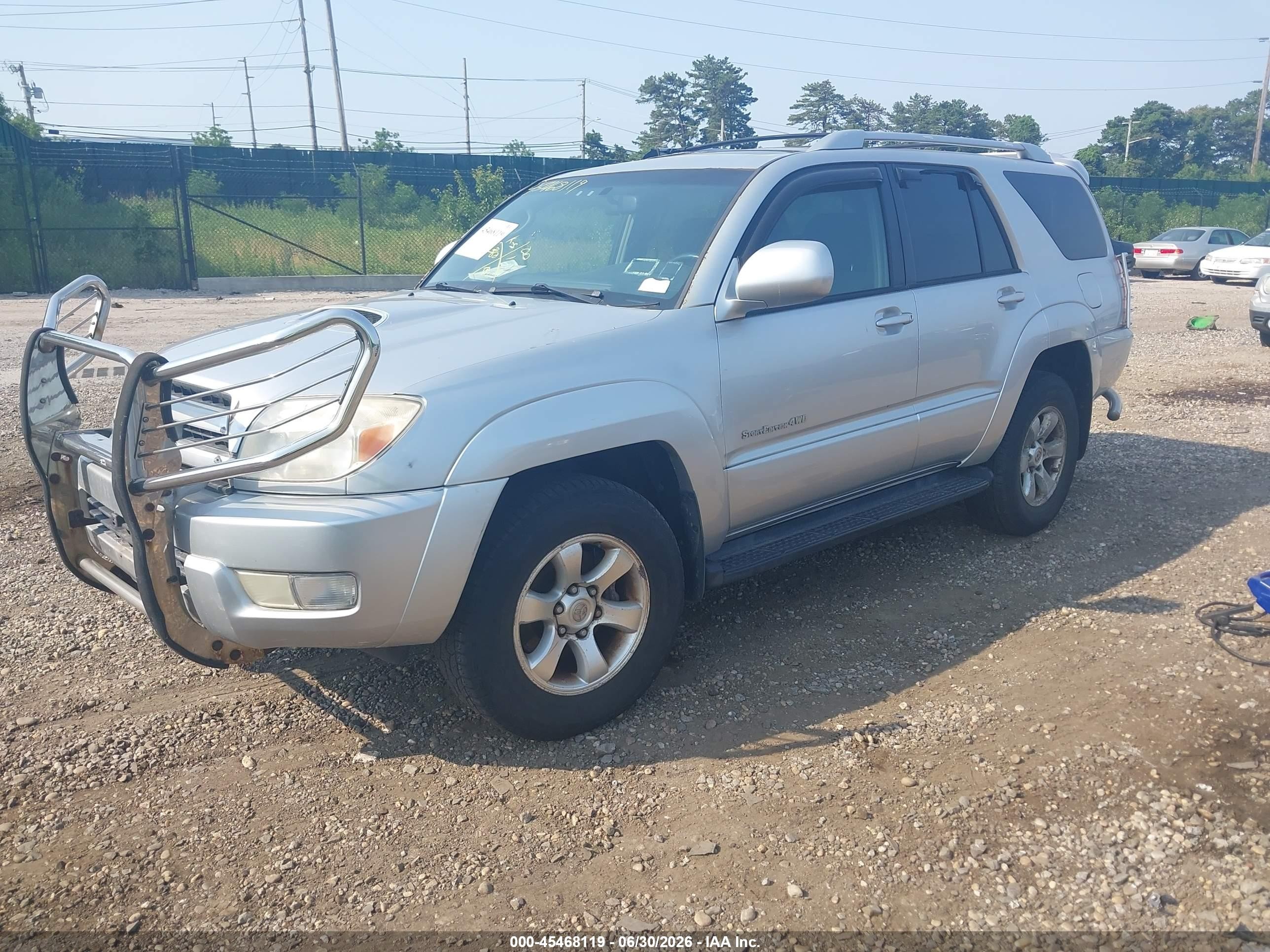 2005 Toyota 4runner Sr5 Sport V6 Gray vin: JTEBU14R250069741