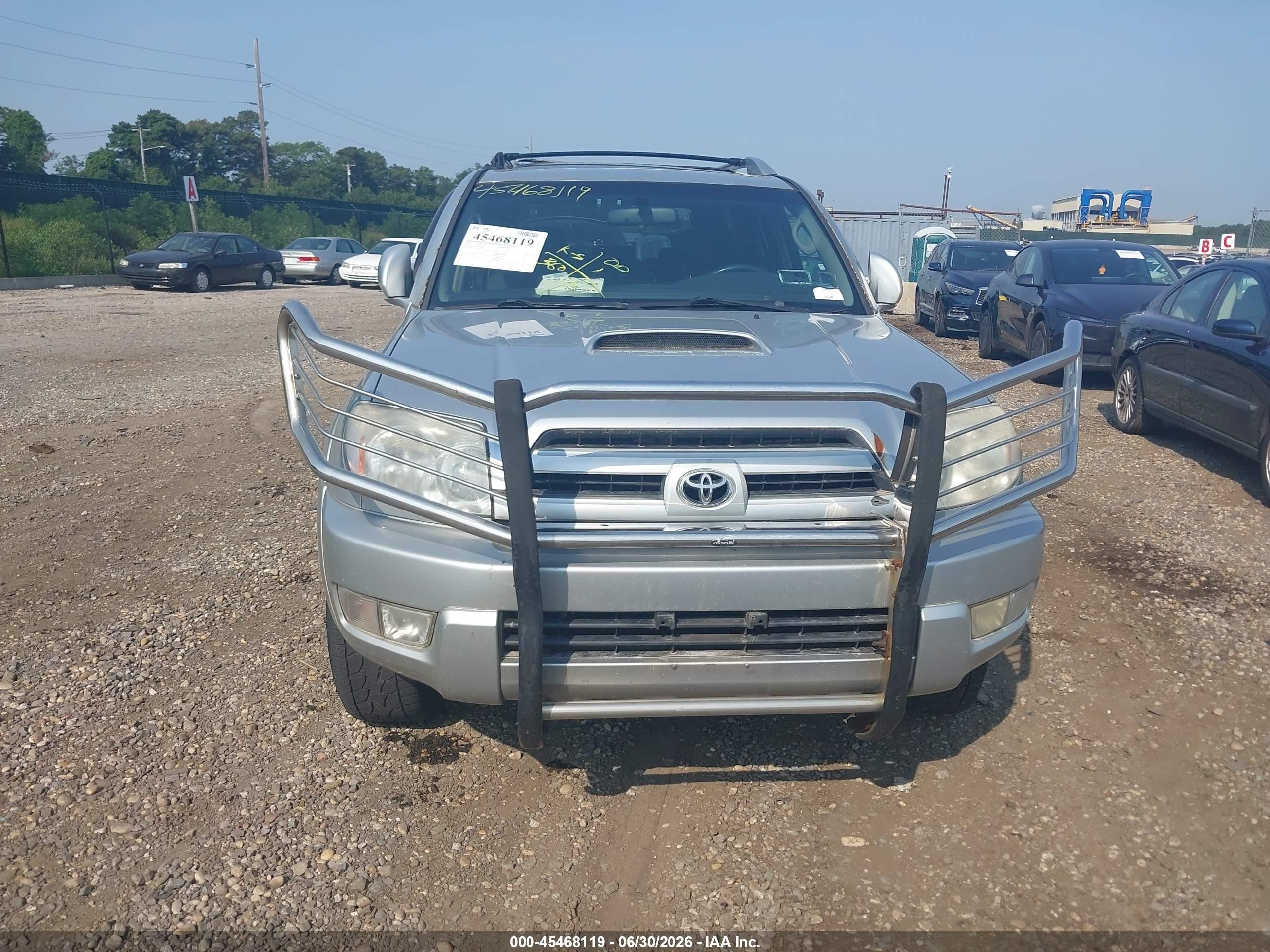 2005 Toyota 4runner Sr5 Sport V6 Gray vin: JTEBU14R250069741