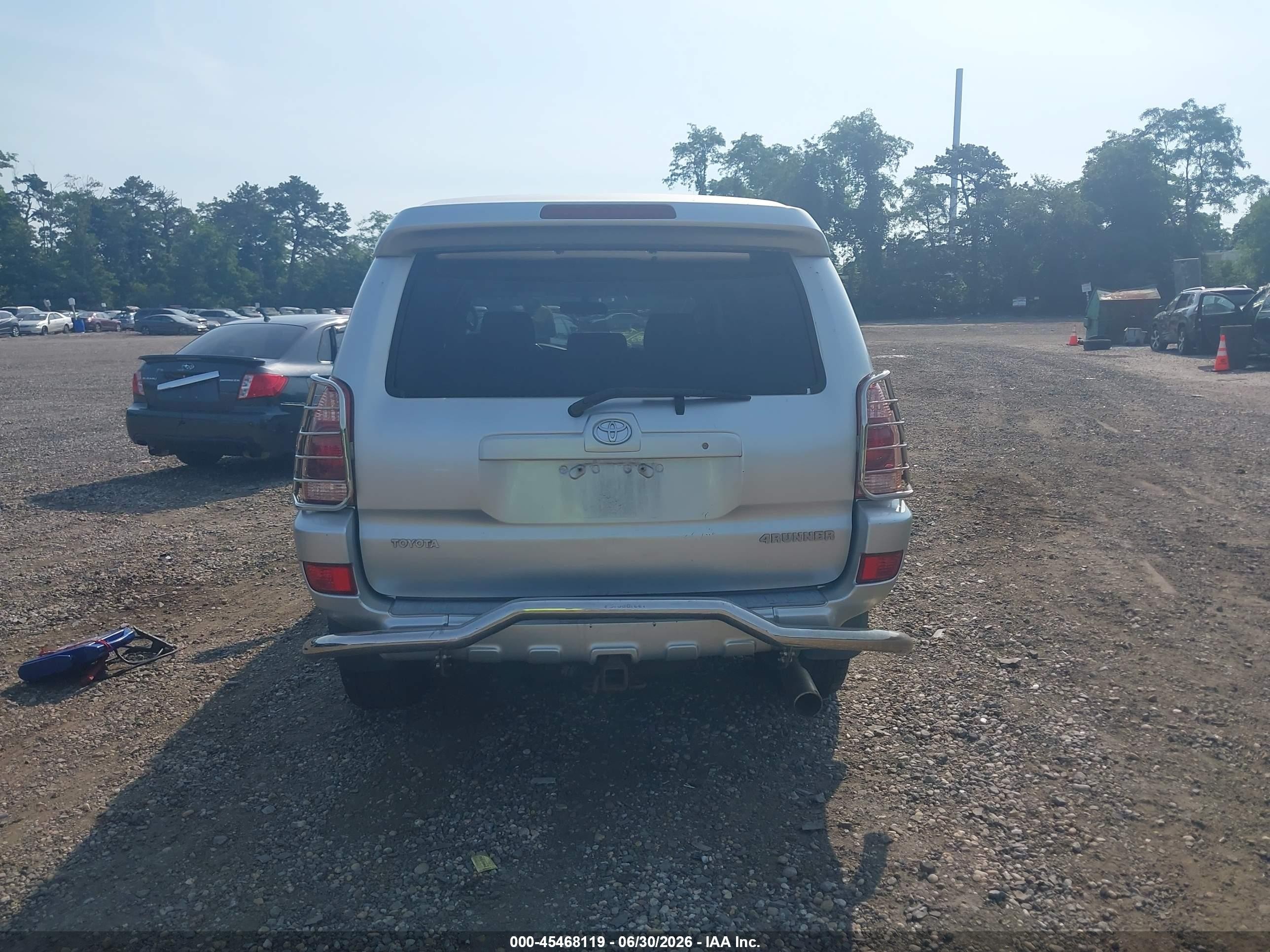 2005 Toyota 4runner Sr5 Sport V6 Gray vin: JTEBU14R250069741