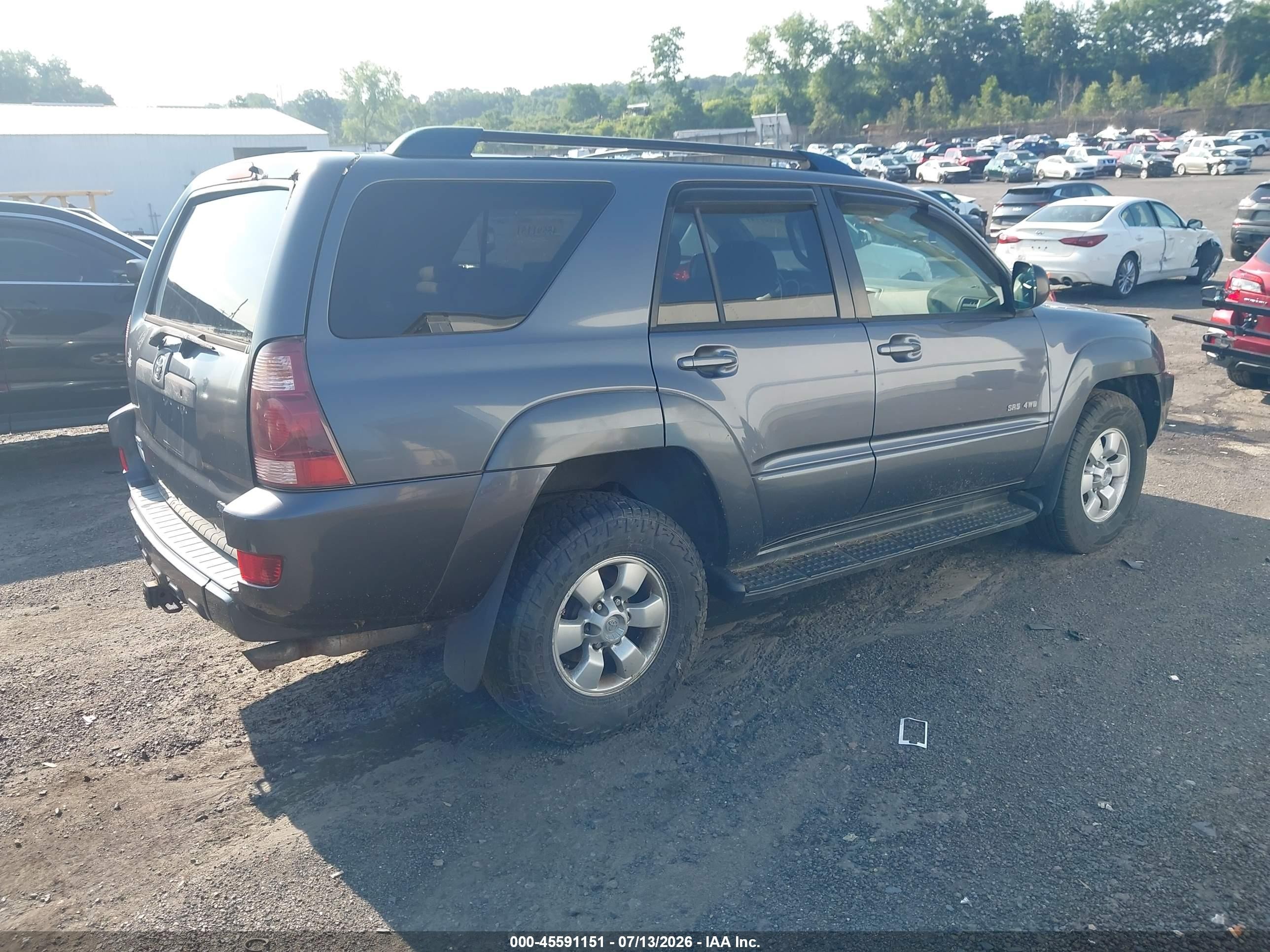 2005 Toyota 4runner Sr5 V6 Gray vin: JTEBU14R258037289