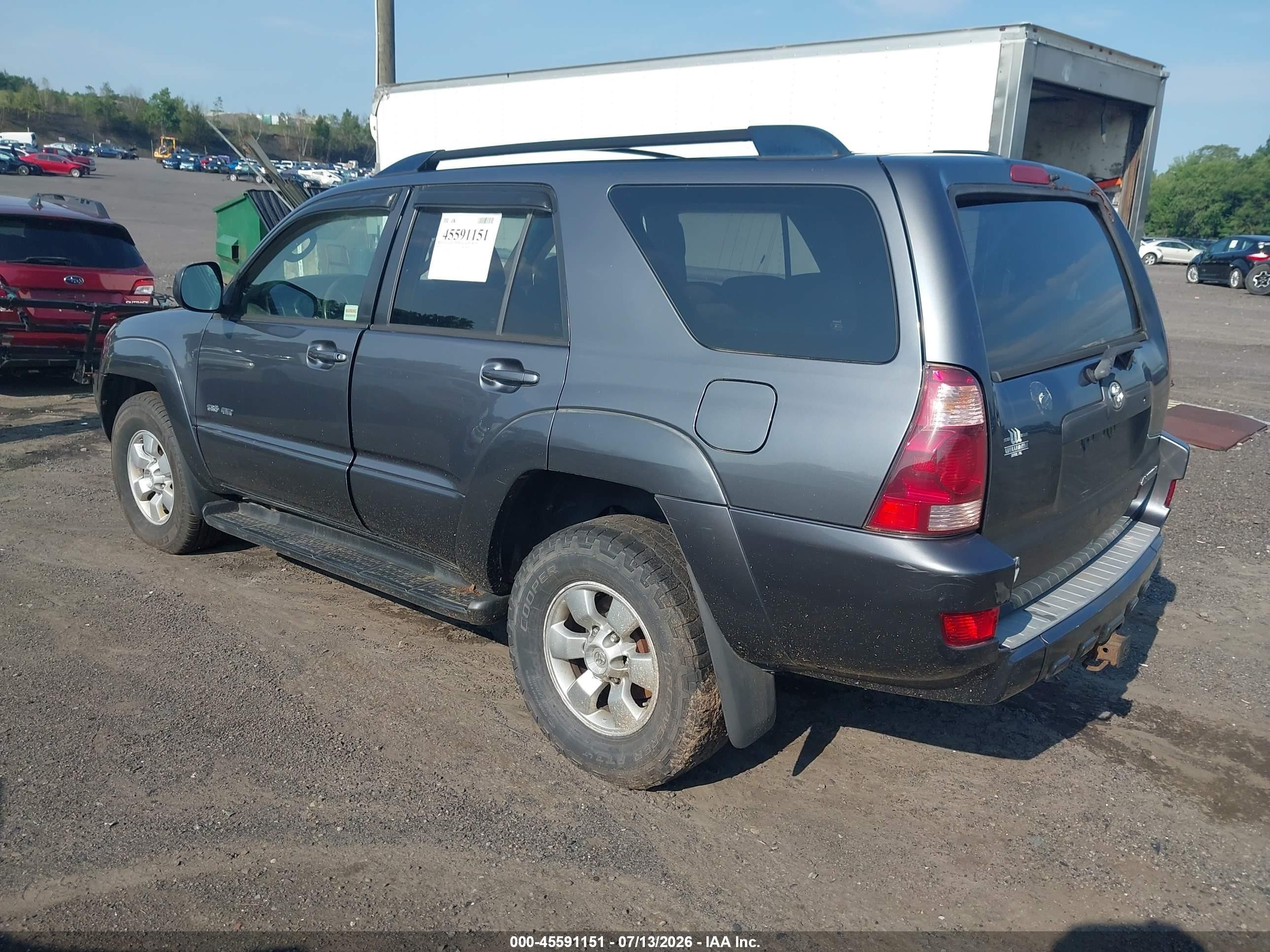 2005 Toyota 4runner Sr5 V6 Gray vin: JTEBU14R258037289