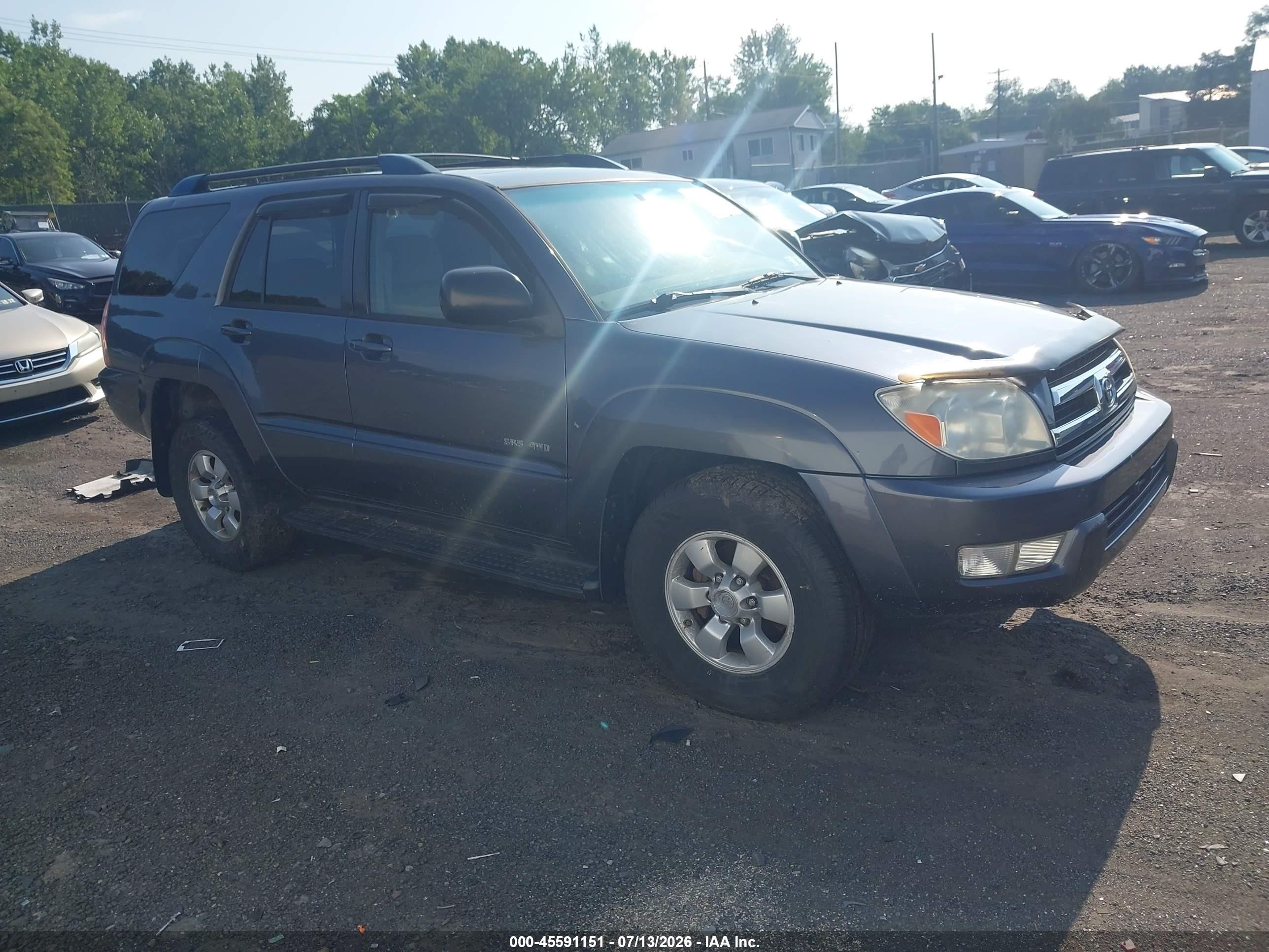 2005 Toyota 4runner Sr5 V6 Gray vin: JTEBU14R258037289