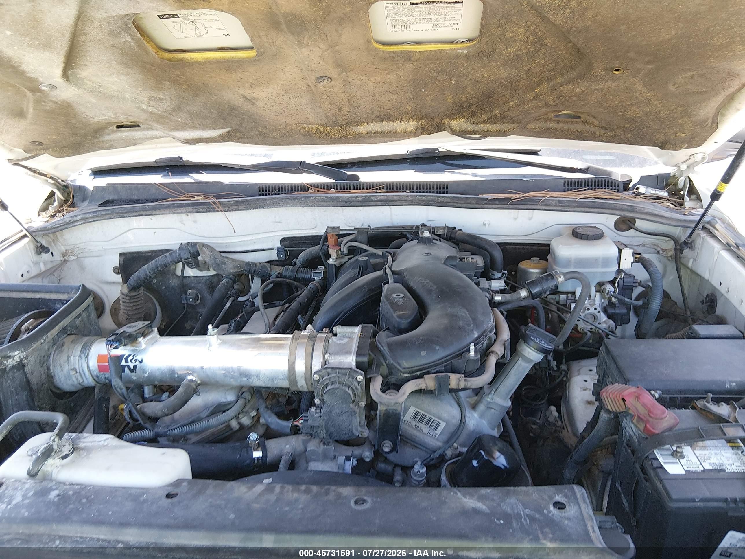 2006 Toyota 4runner Sr5 V6 White vin: JTEBU14R260084726