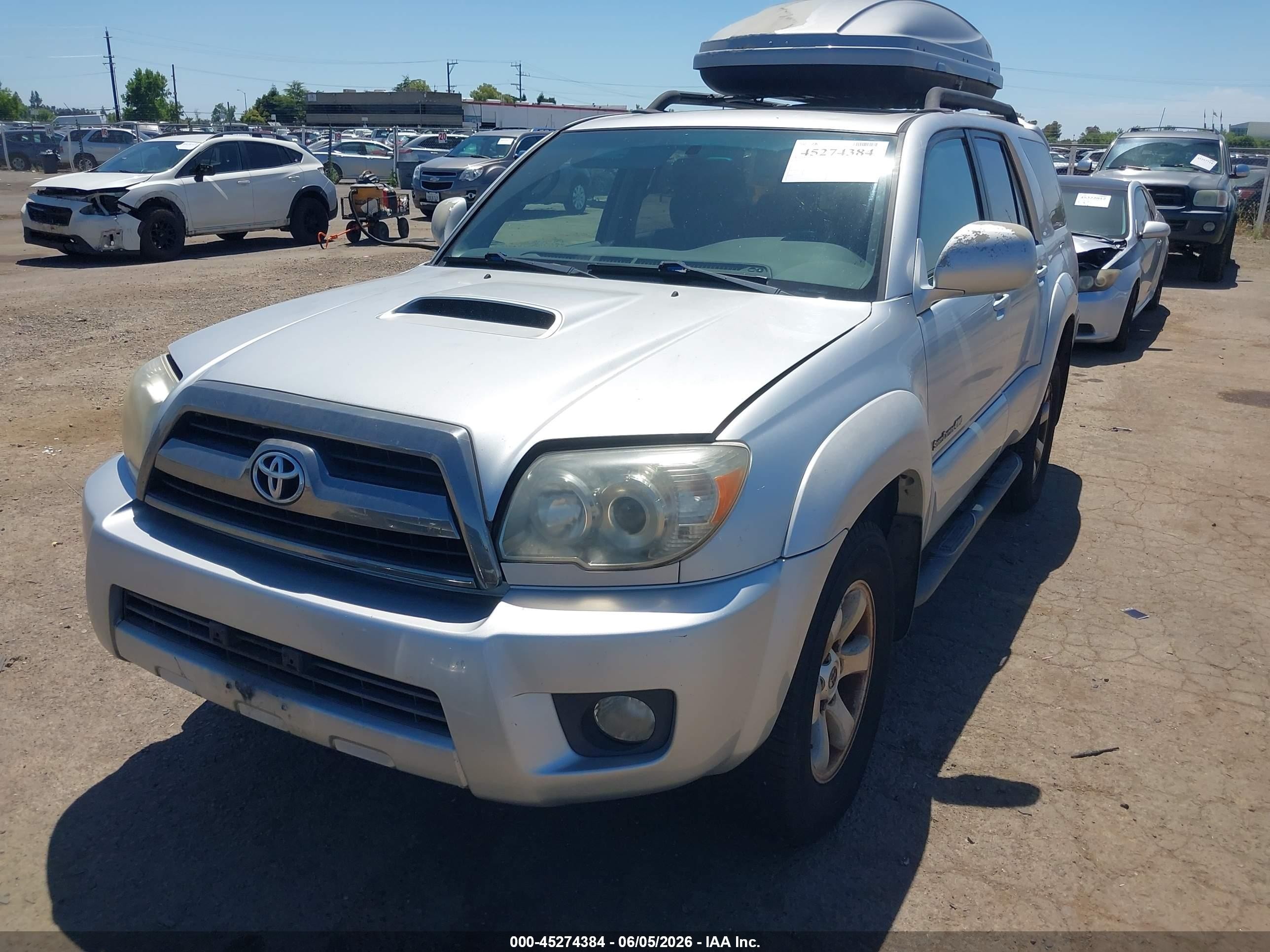 2006 Toyota 4runner Sr5 Sport V6 Silver vin: JTEBU14R260096018