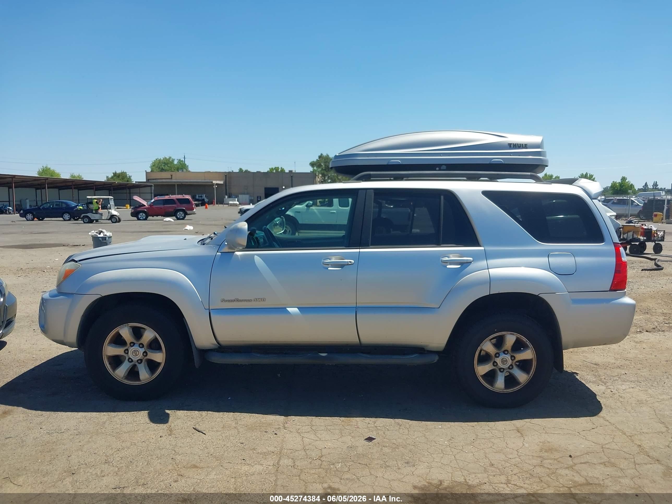 2006 Toyota 4runner Sr5 Sport V6 Silver vin: JTEBU14R260096018