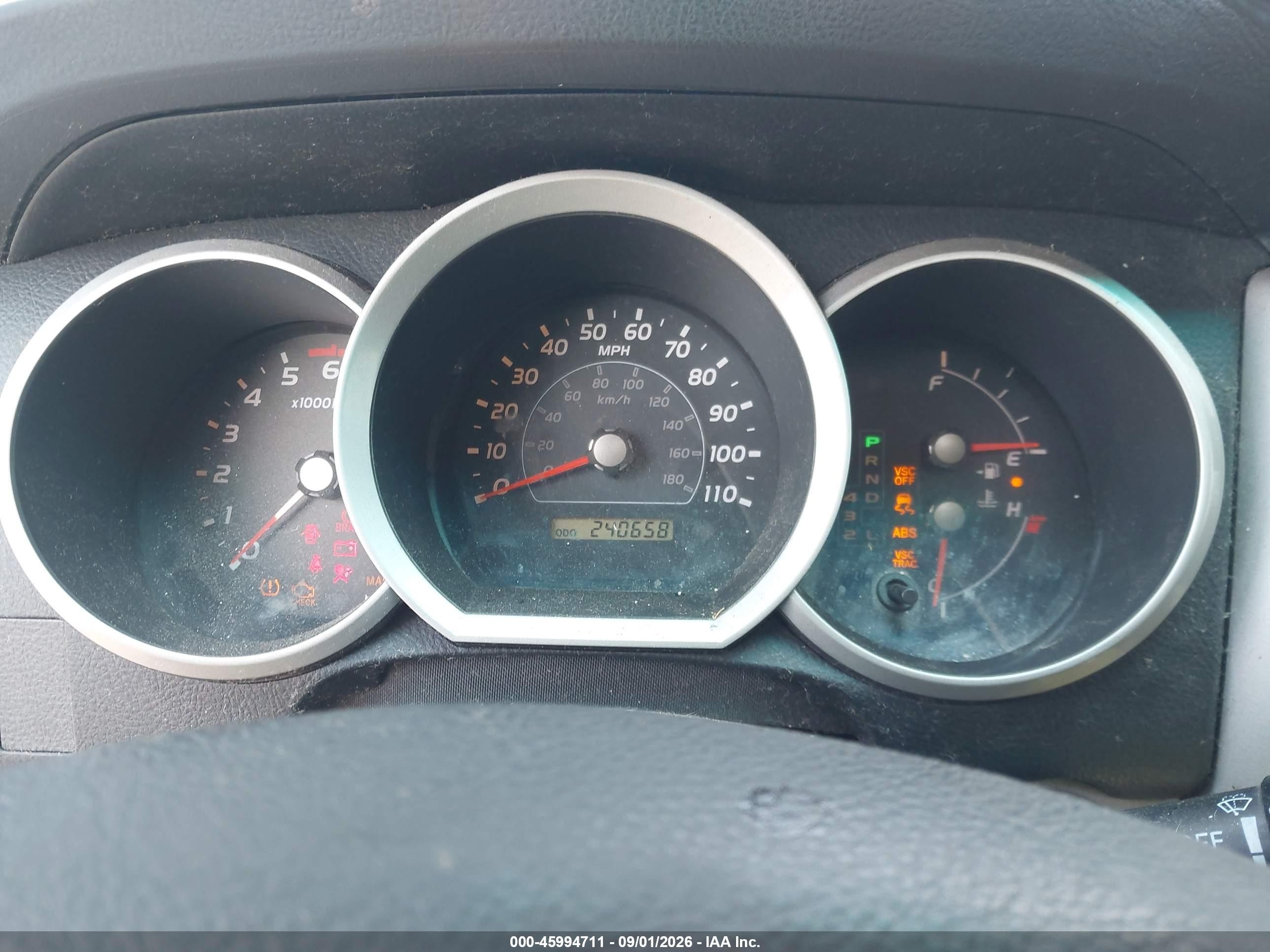 2006 Toyota 4runner Sr5 V6 Серый vin: JTEBU14R260104828