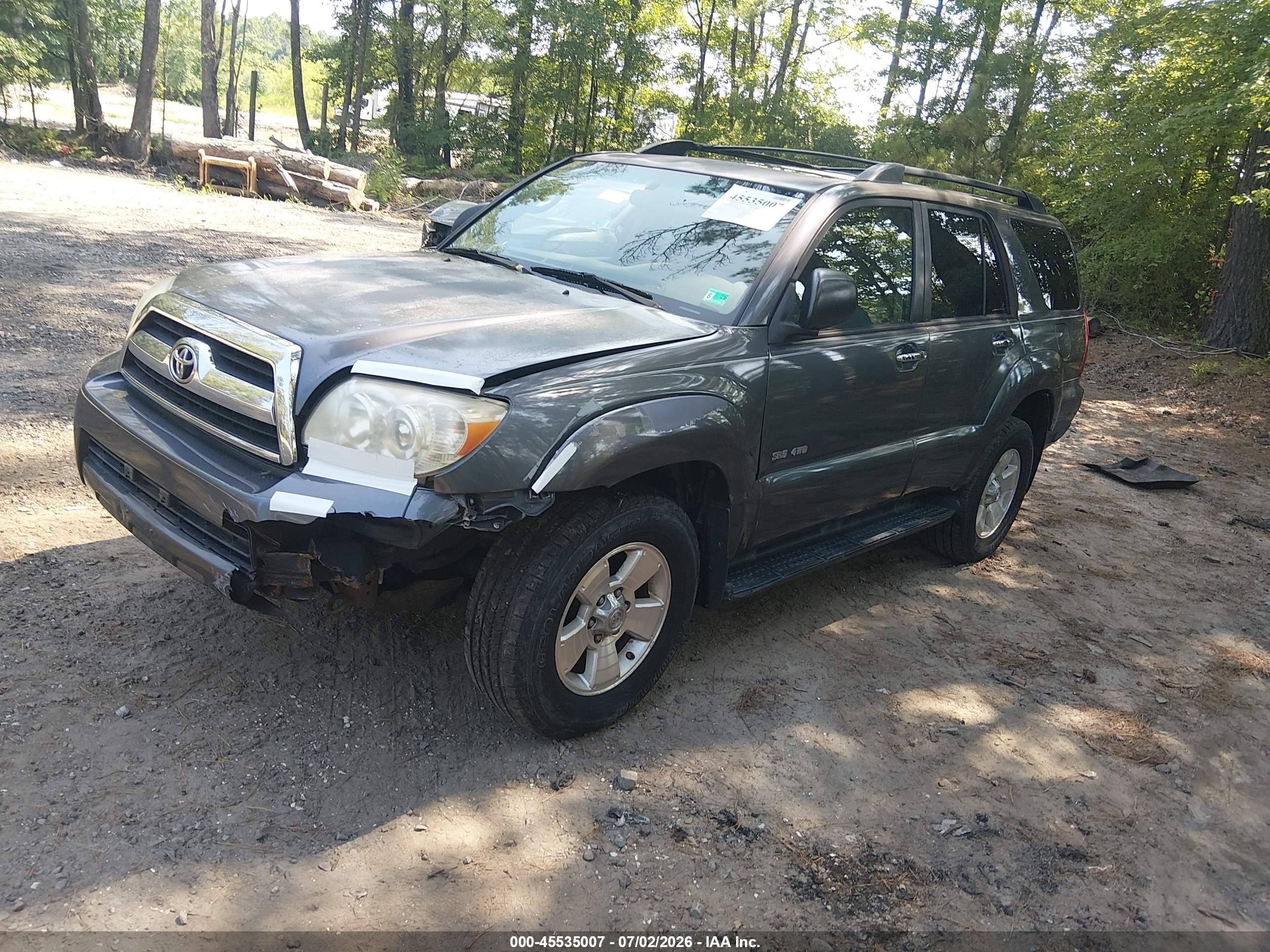 2006 Toyota 4runner Sr5 V6 Серый vin: JTEBU14R268070276